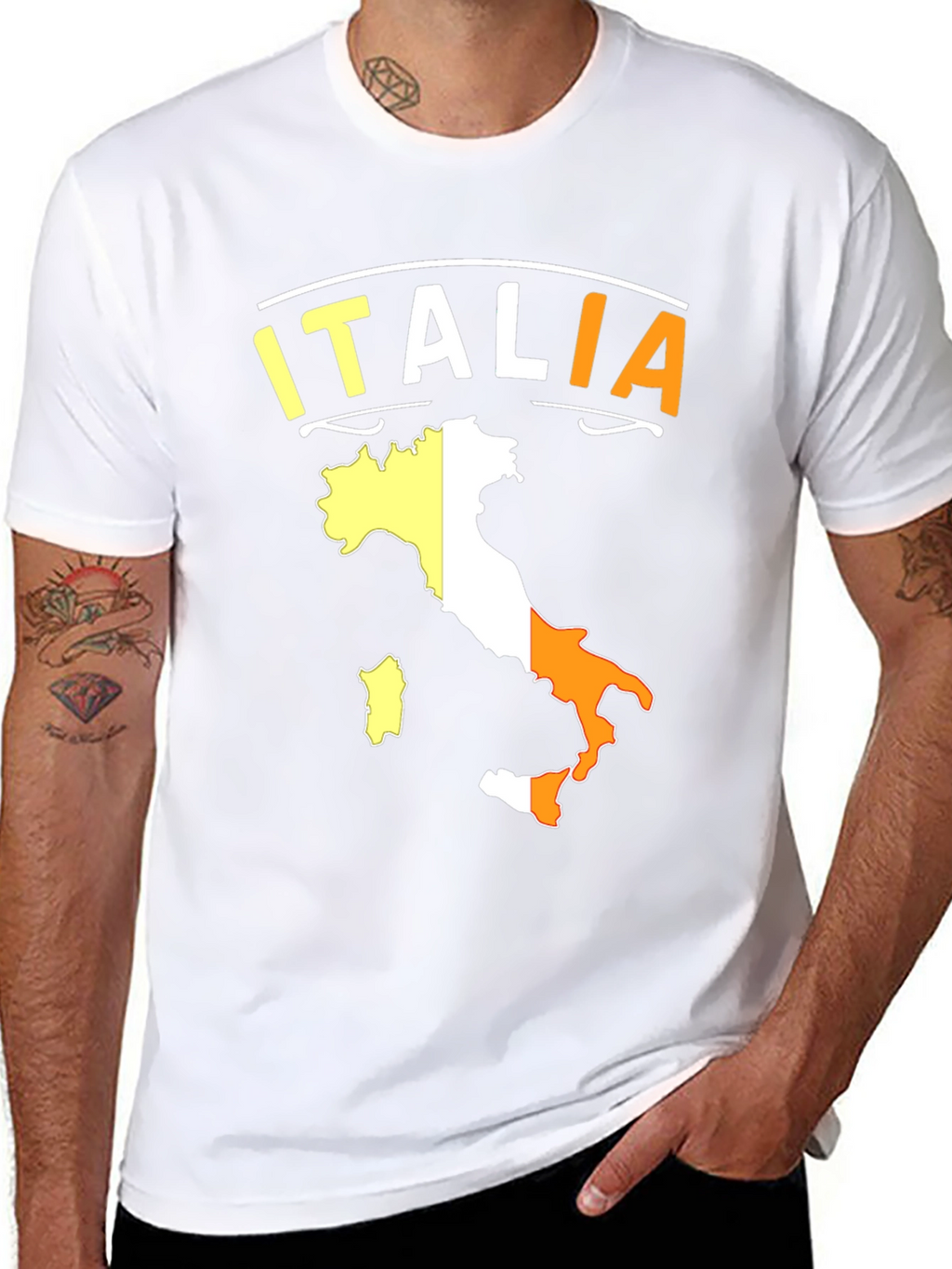 Italia Flag Graphic T-Shirt