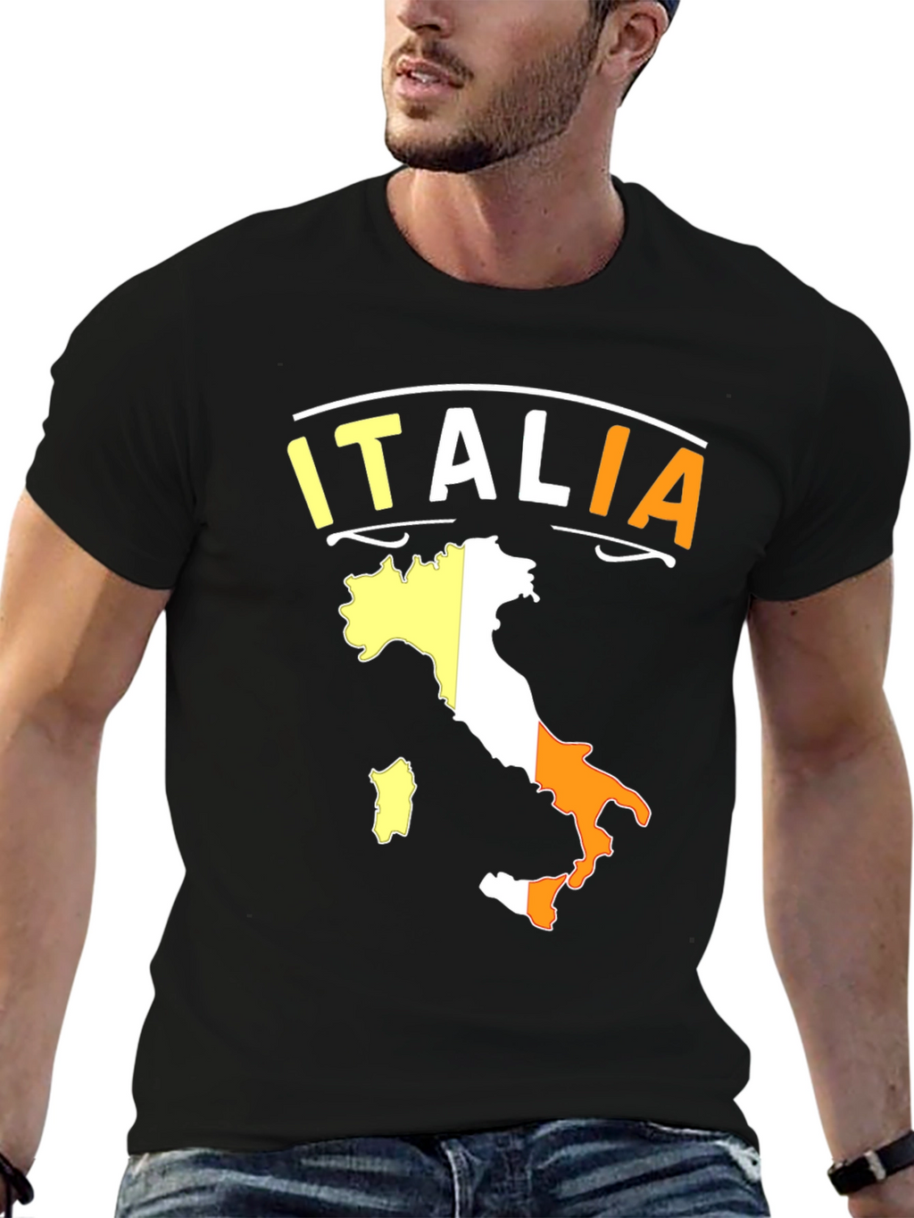 Italia Flag Graphic T-Shirt
