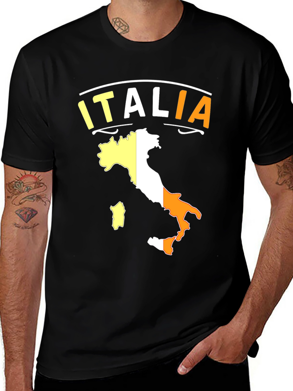 Italia Flag Graphic T-Shirt