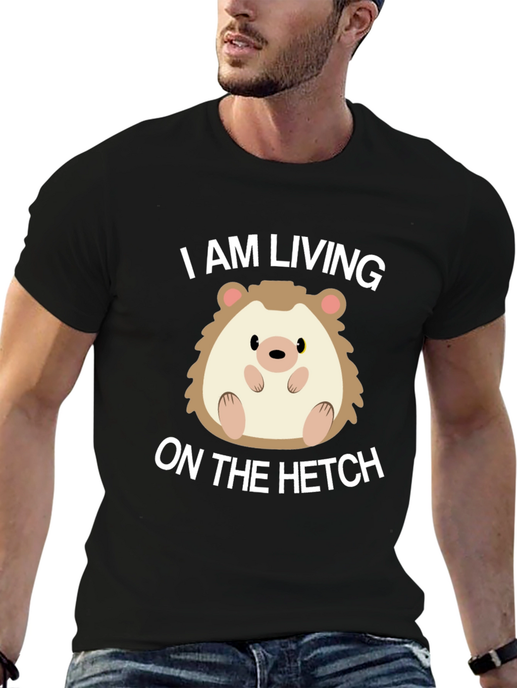 Living on the Hetch Hedgehog T-Shirt