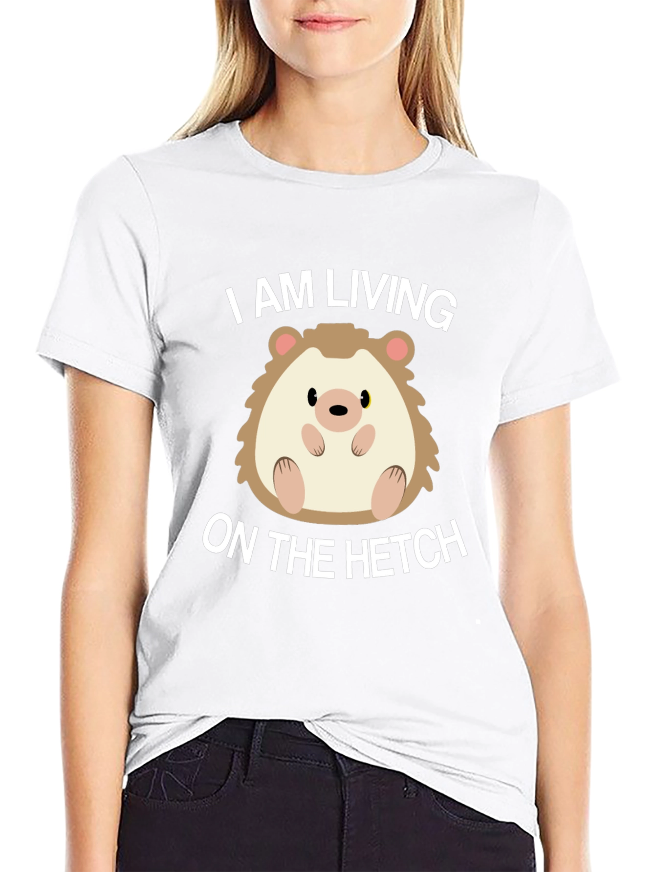 Living on the Hetch Hedgehog T-Shirt