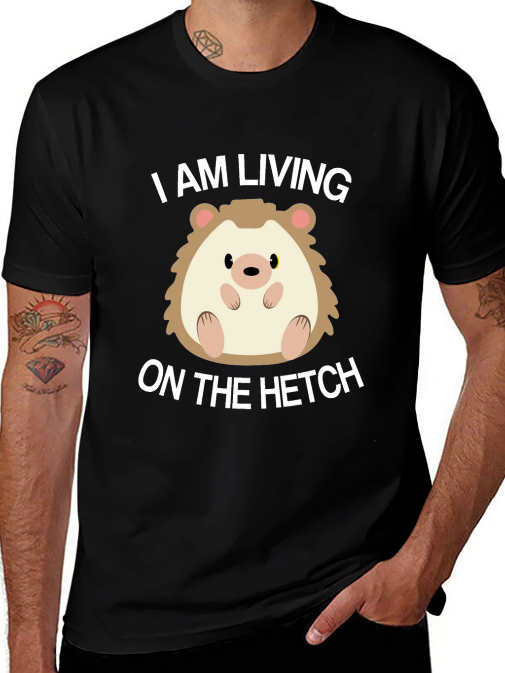 Living on the Hetch Hedgehog T-Shirt