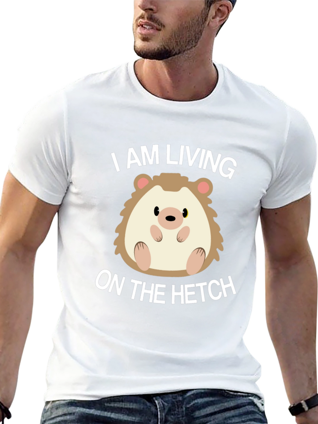 Living on the Hetch Hedgehog T-Shirt