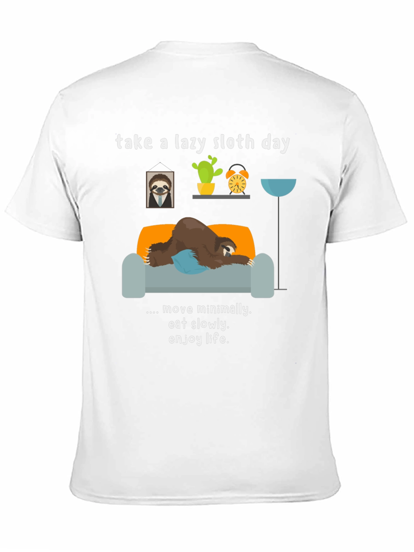 Lazy Sloth Day T-Shirt - Relax & Enjoy Life