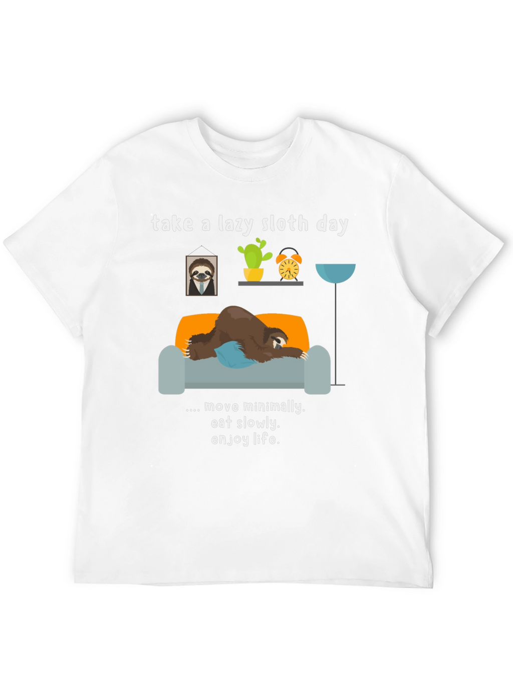 Lazy Sloth Day T-Shirt - Relax & Enjoy Life