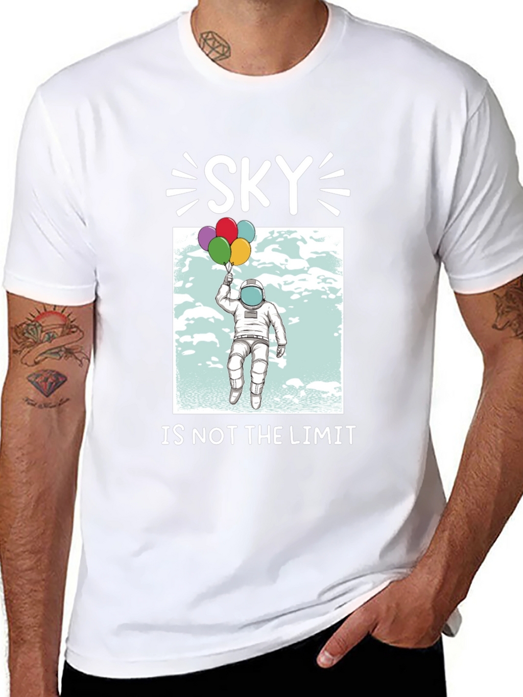 Sky is Not the Limit Astronaut T-Shirt