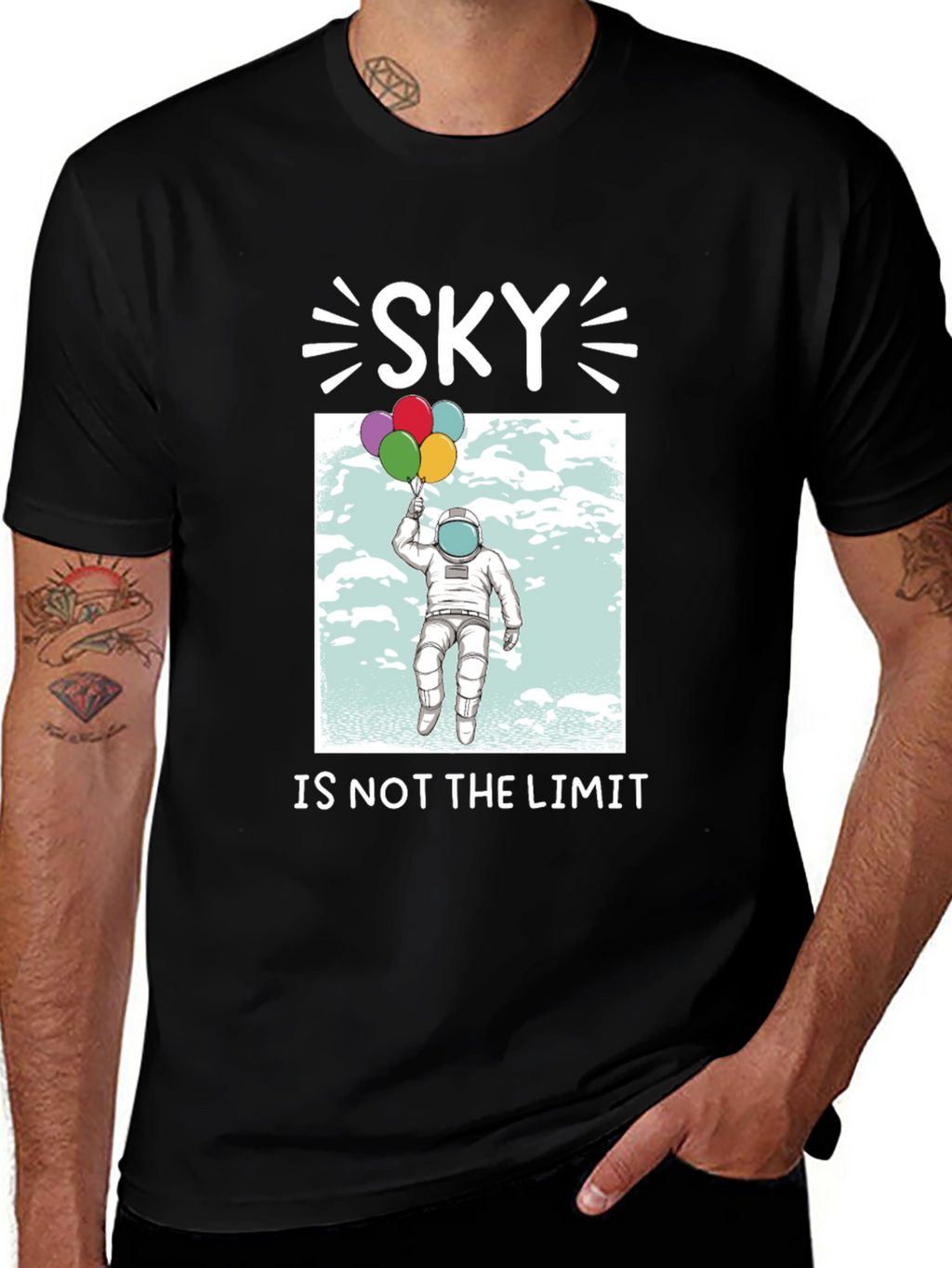 Sky is Not the Limit Astronaut T-Shirt