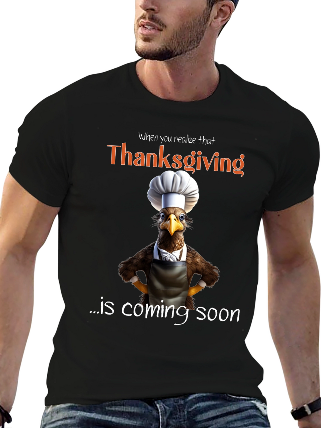 Thanksgiving Turkey Chef Humor T-Shirt