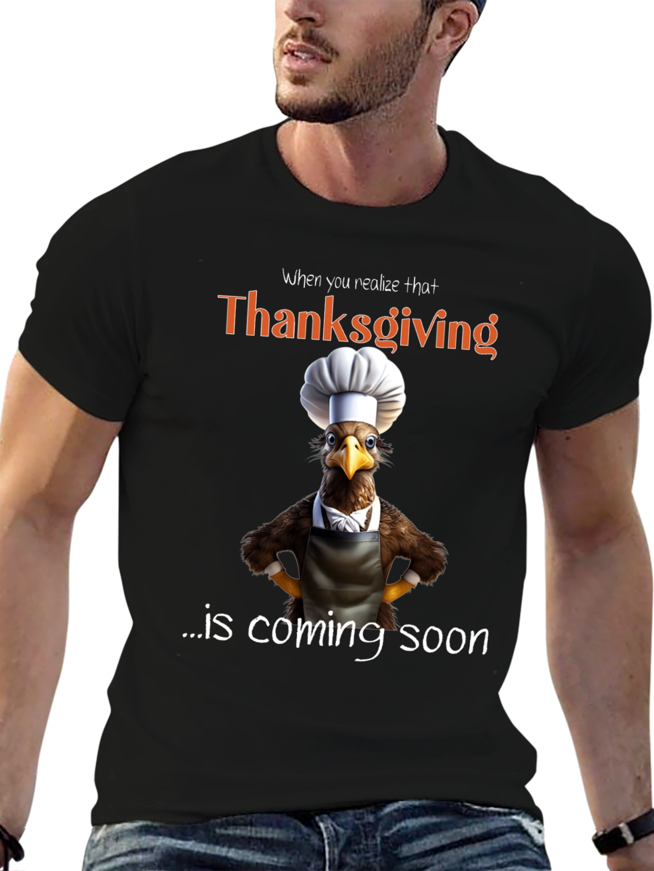 Thanksgiving Turkey Chef Humor T-Shirt