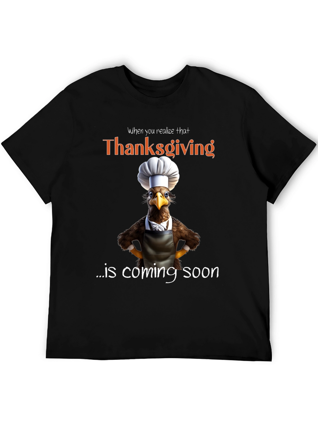 Thanksgiving Turkey Chef Humor T-Shirt