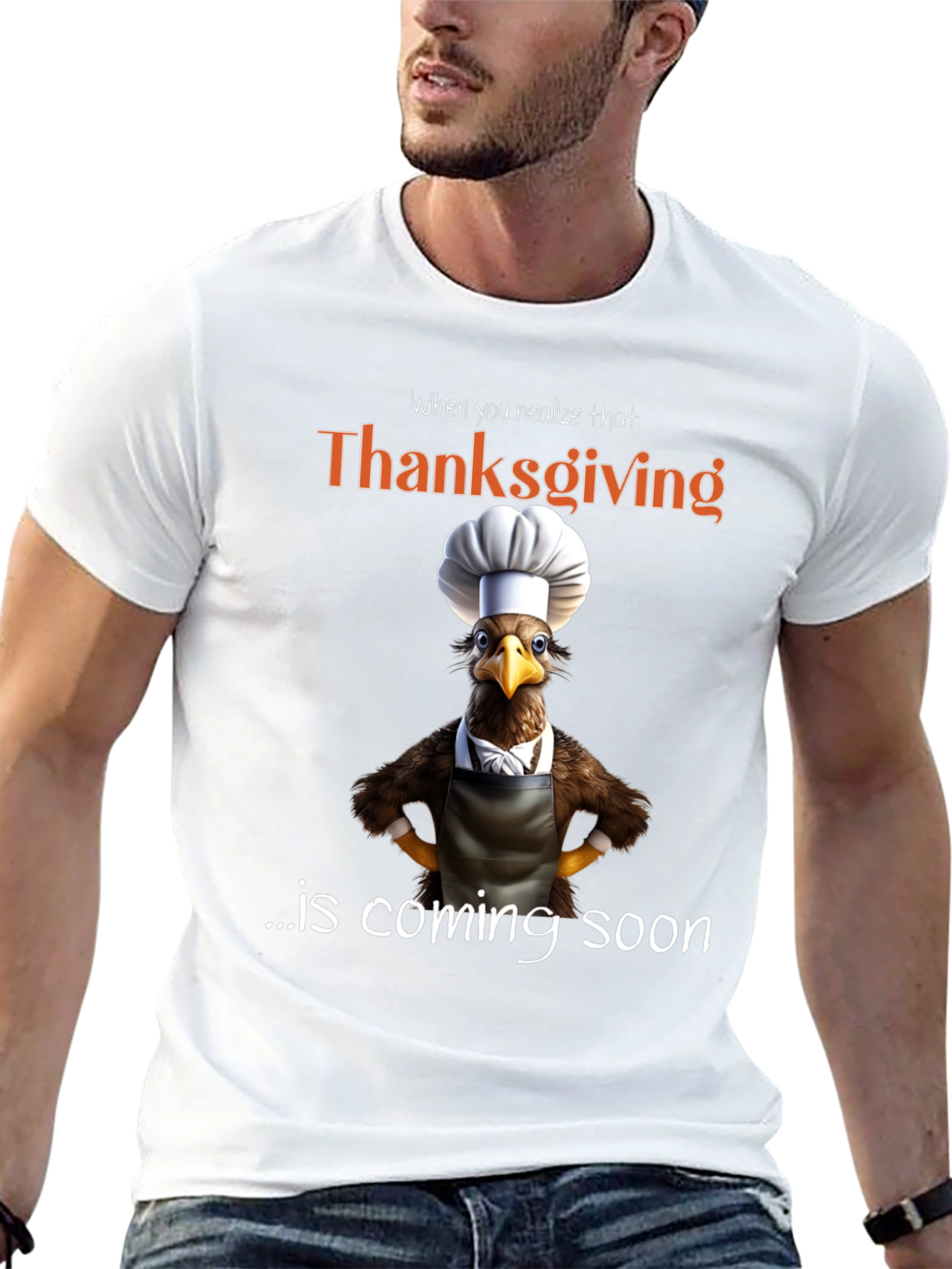 Thanksgiving Turkey Chef Humor T-Shirt