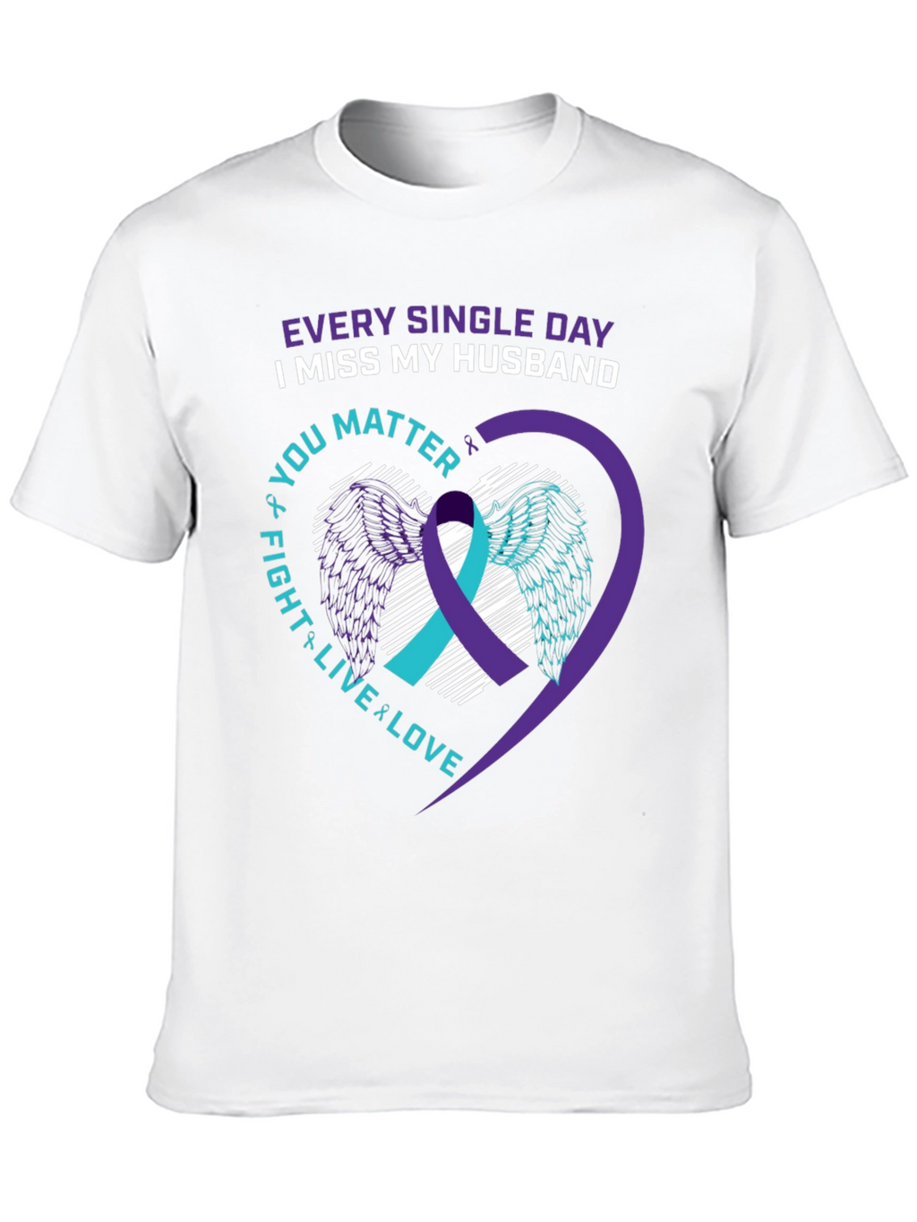 I Miss My Husband Suicide Awareness T-Shirt