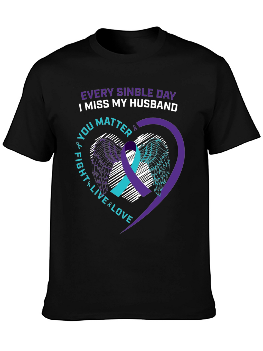 I Miss My Husband Suicide Awareness T-Shirt
