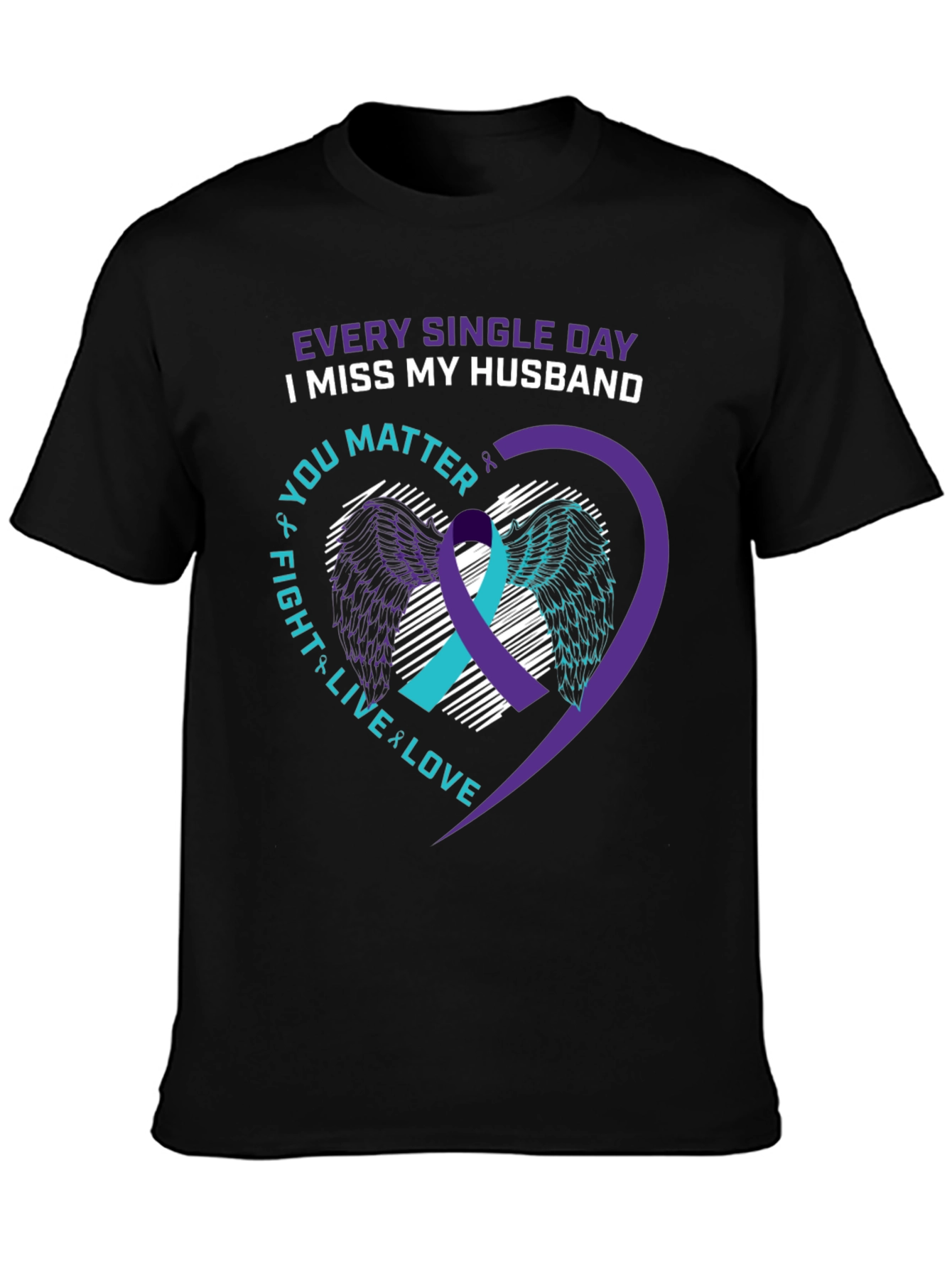 I Miss My Husband Suicide Awareness T-Shirt