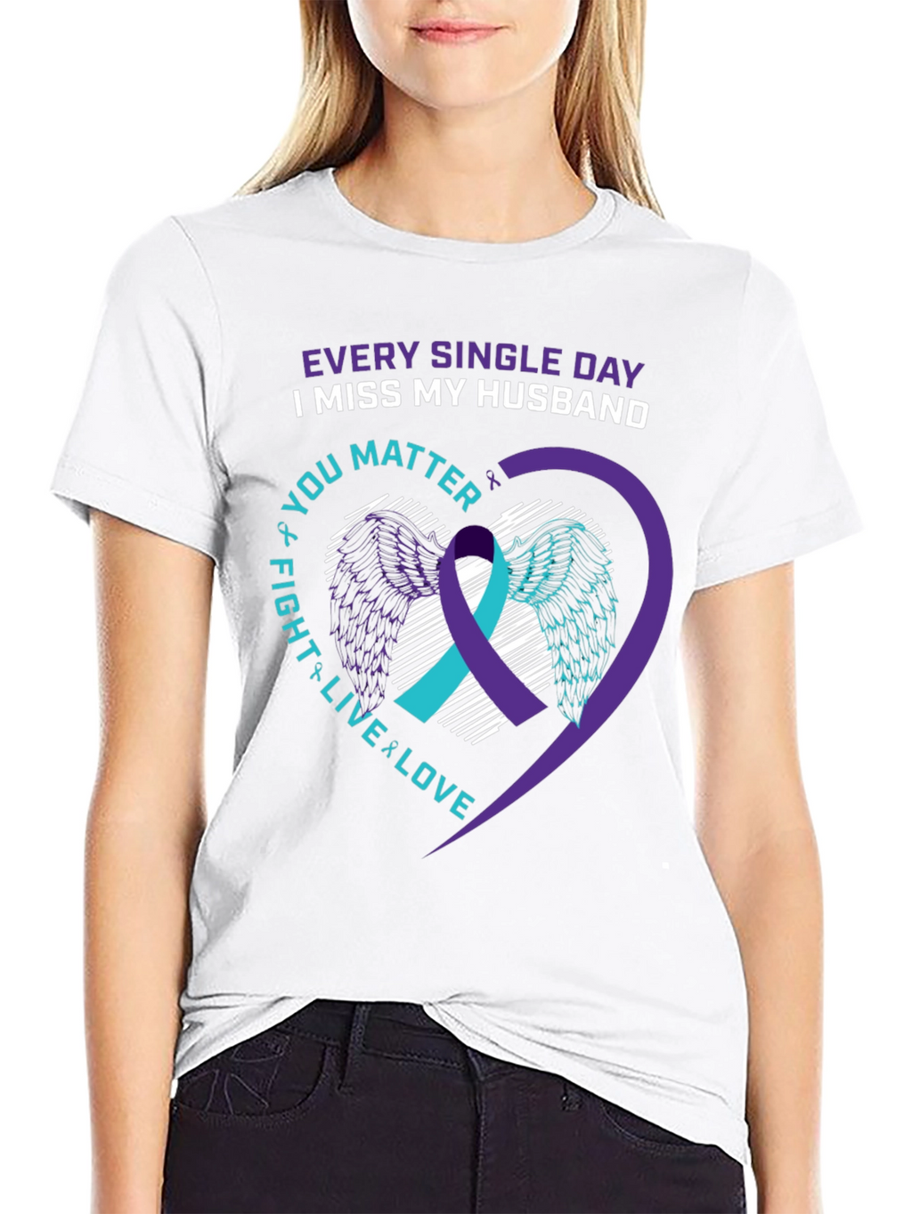 I Miss My Husband Suicide Awareness T-Shirt