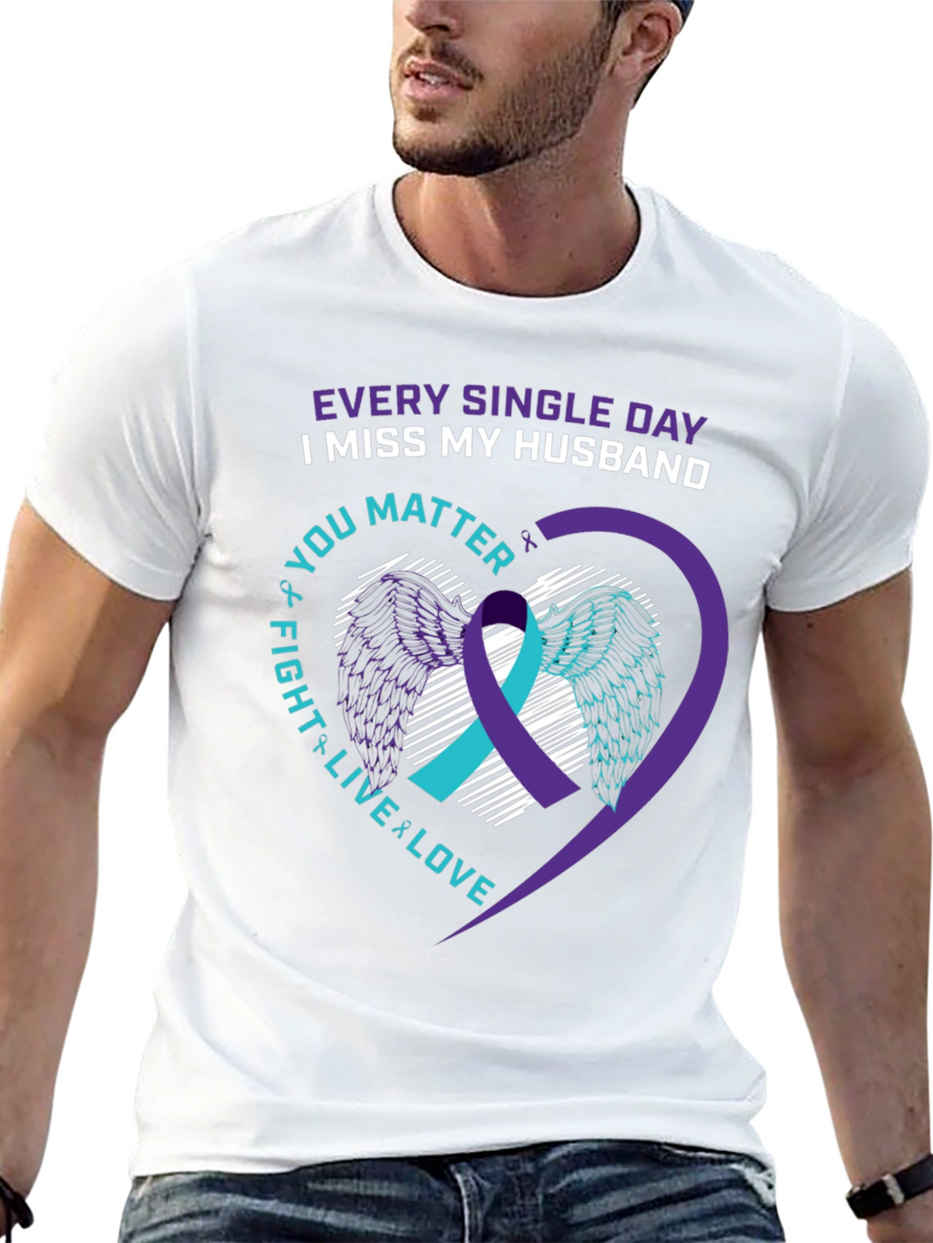 I Miss My Husband Suicide Awareness T-Shirt