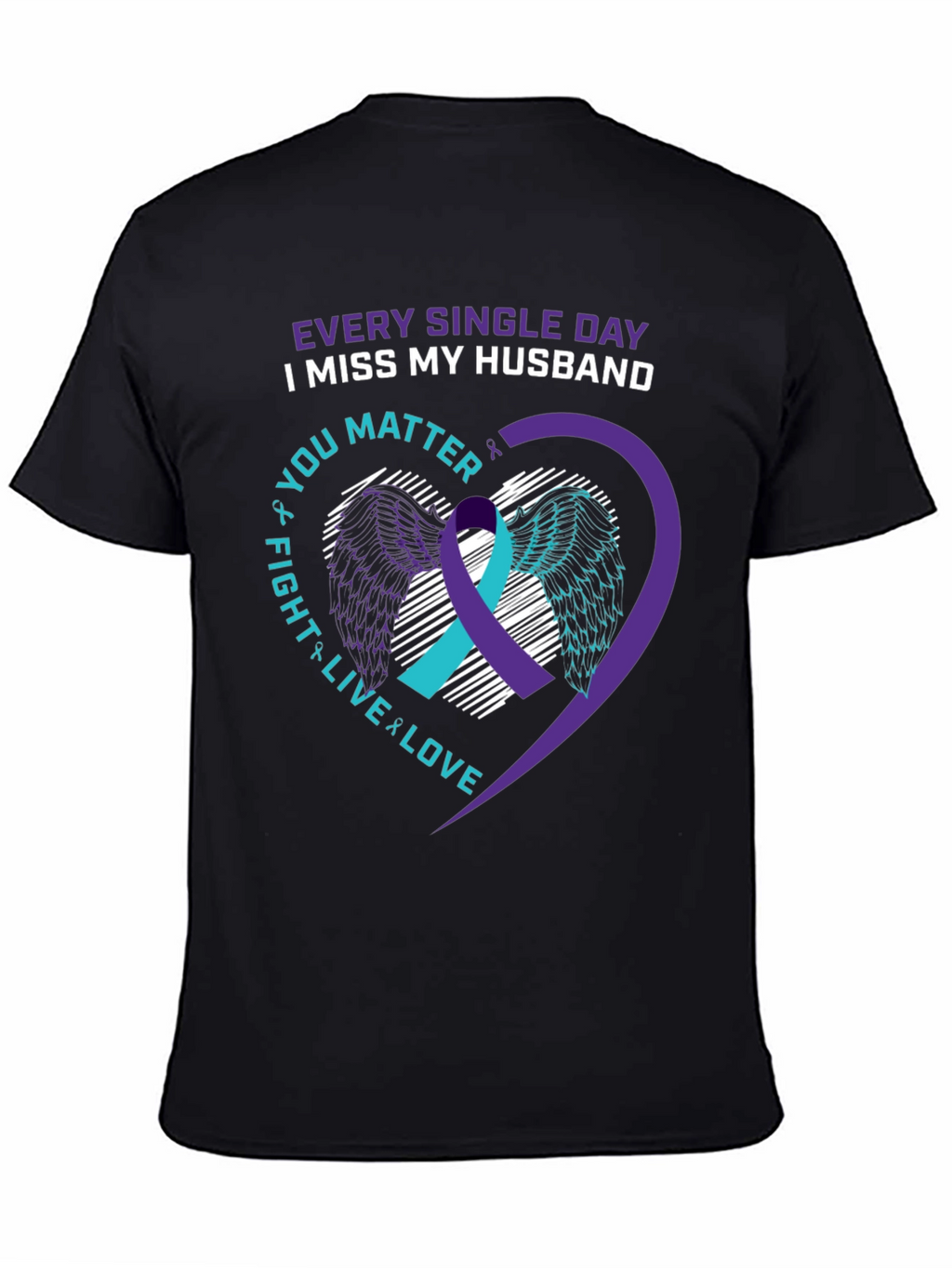 I Miss My Husband Suicide Awareness T-Shirt