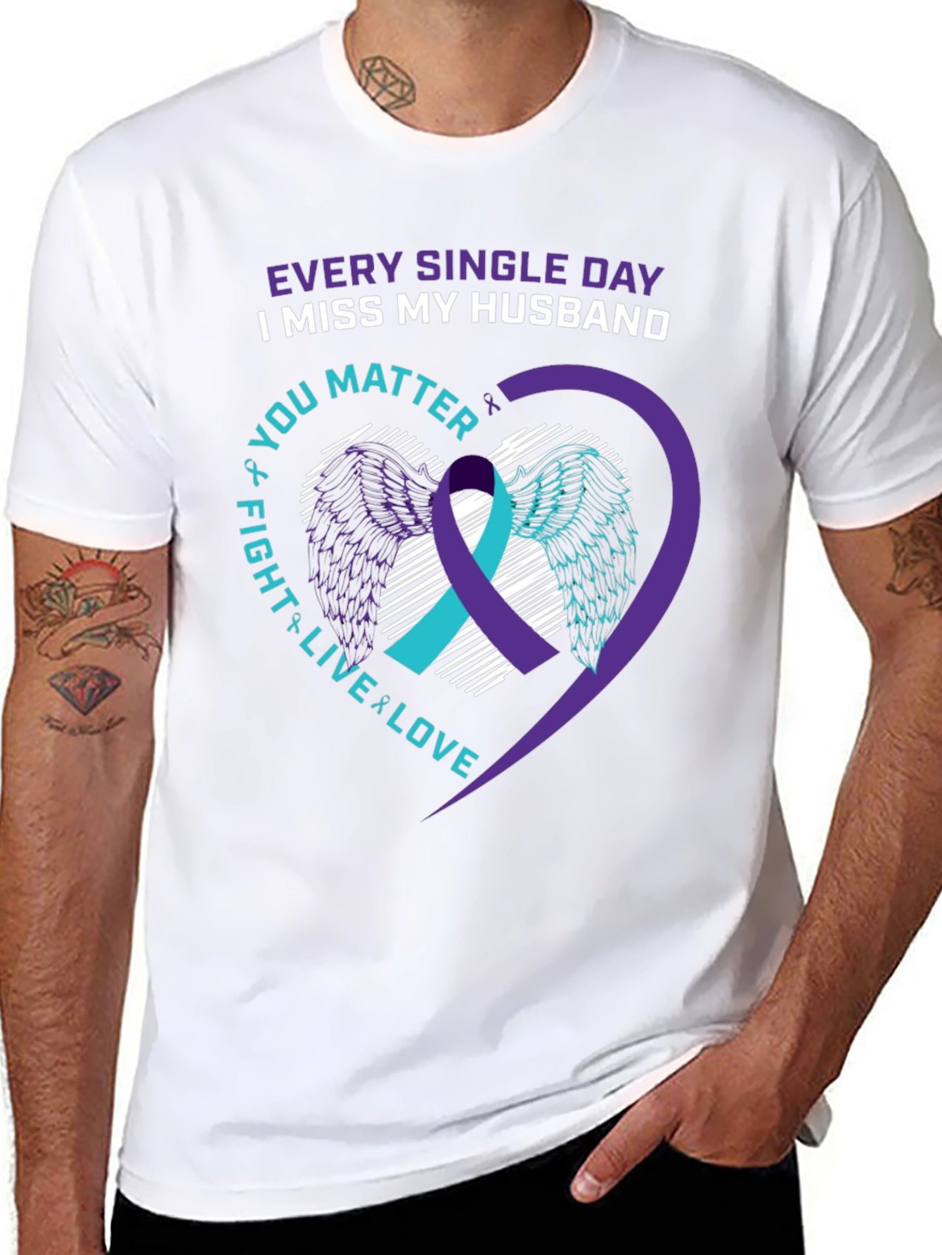 I Miss My Husband Suicide Awareness T-Shirt