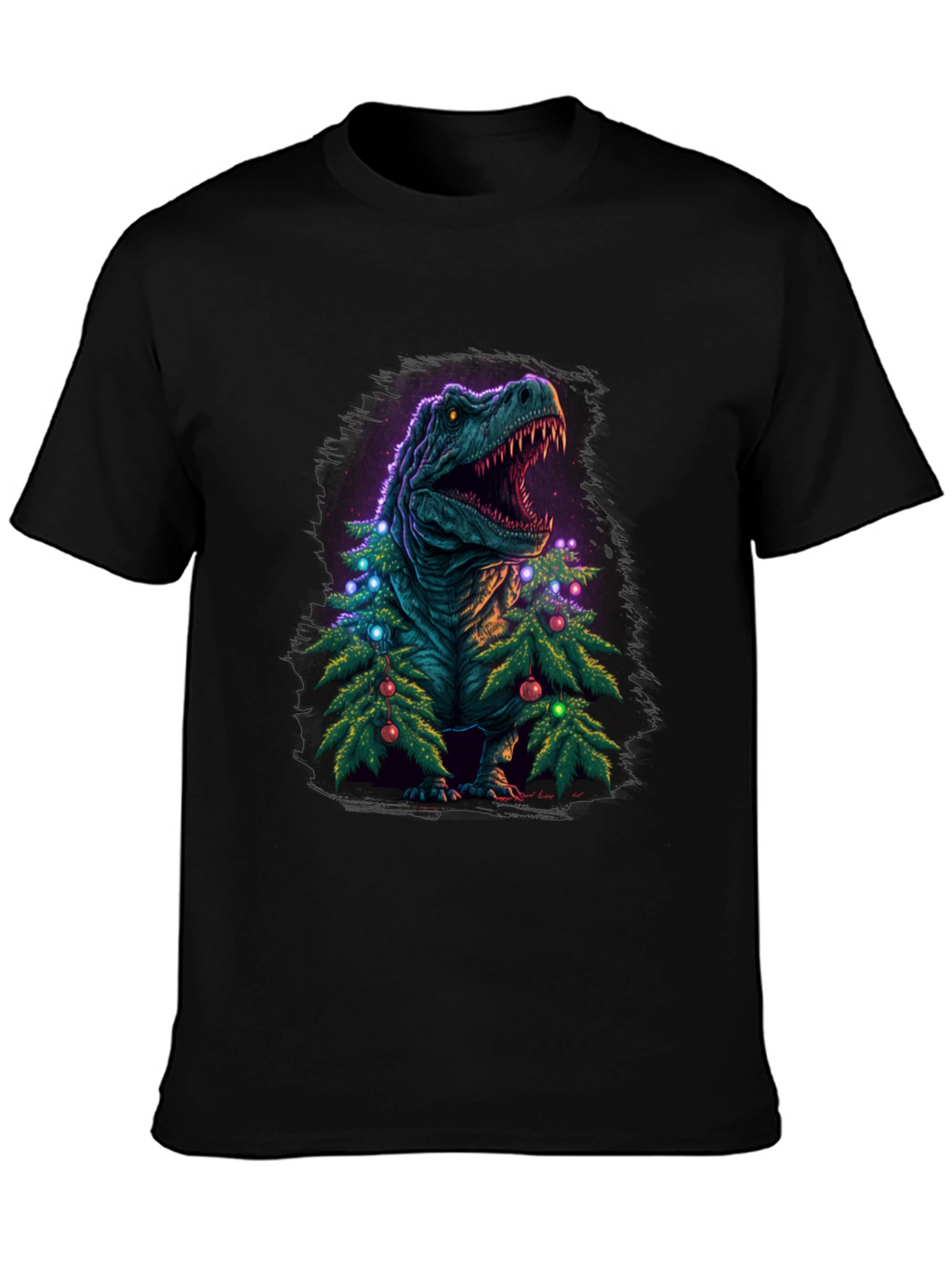 Christmas Rex T-Shirt - Dinosaur Holiday Tee