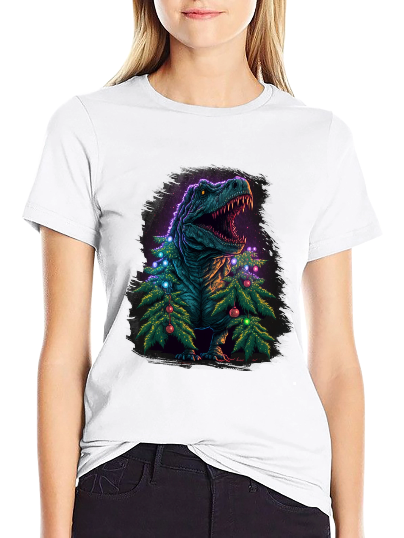 Christmas Rex T-Shirt - Dinosaur Holiday Tee