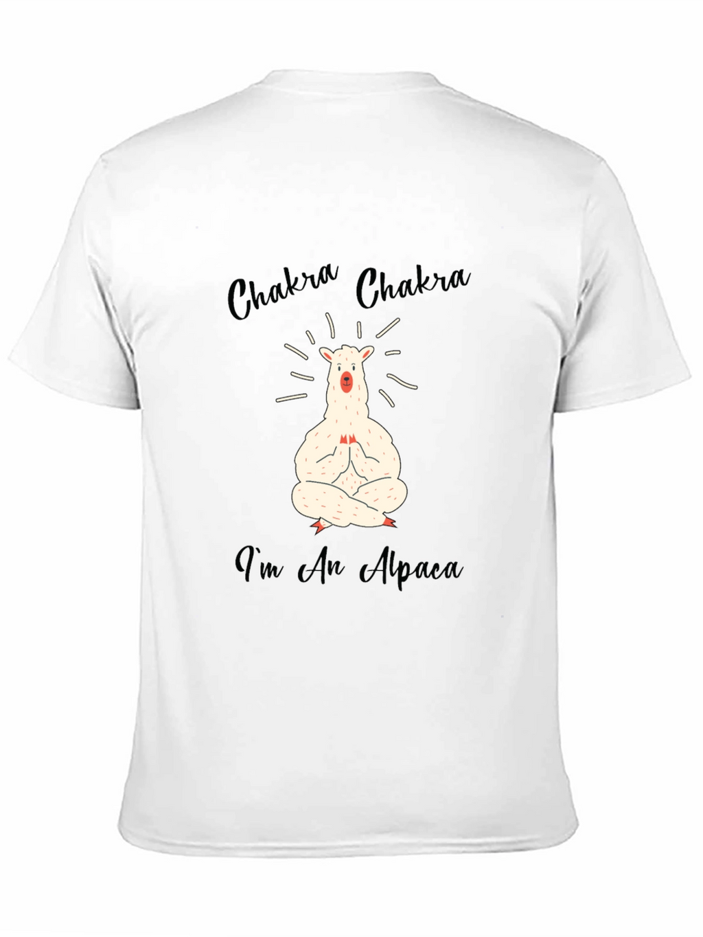 Chakra Alpaca T-Shirt - Meditating Llama Tee