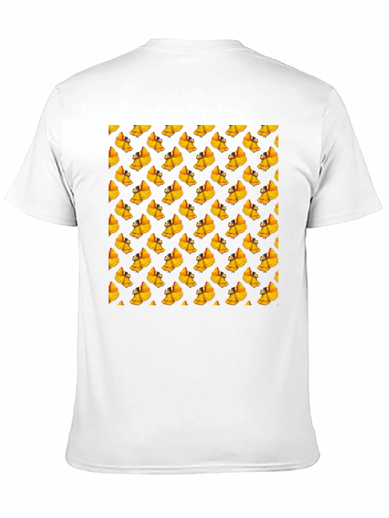 Novelty Mango Pattern Black T-Shirt