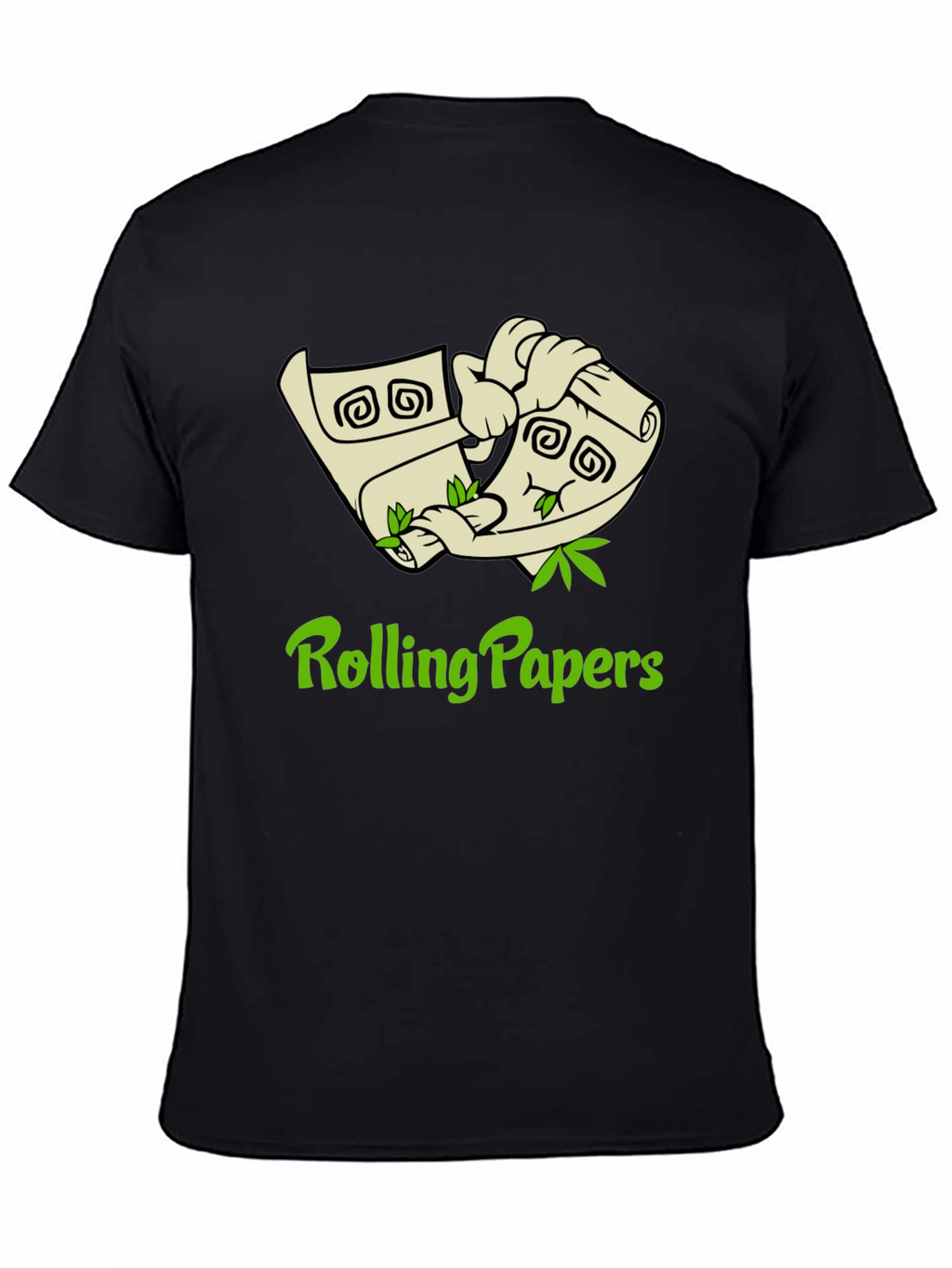 Rolling Papers Graphic Tee - Black Cotton T-Shirt