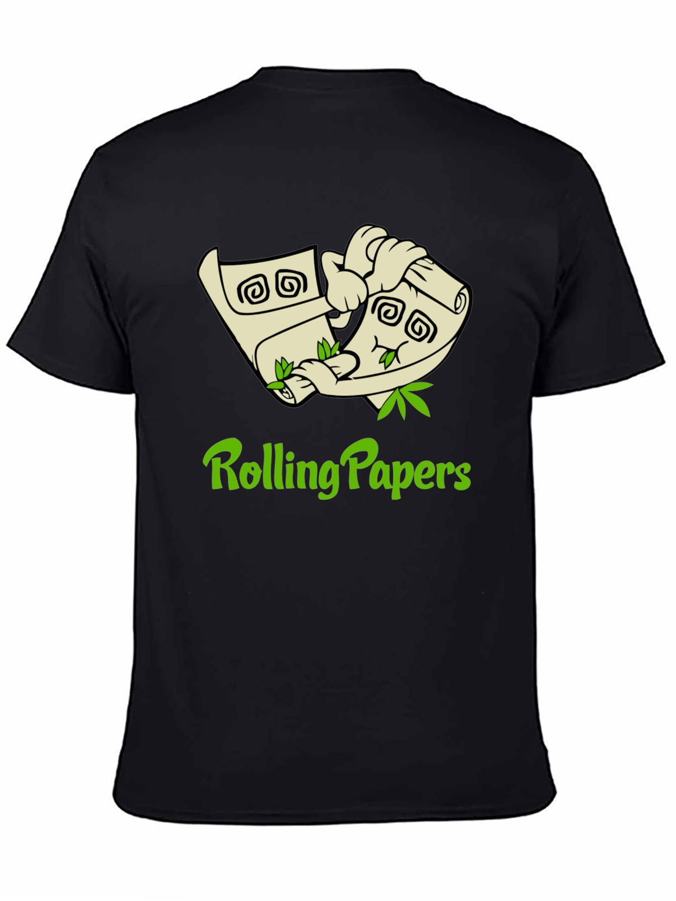 Rolling Papers Graphic Tee - Black Cotton T-Shirt