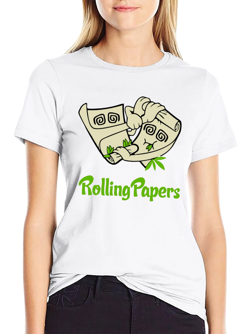 Rolling Papers Graphic Tee - Black Cotton T-Shirt
