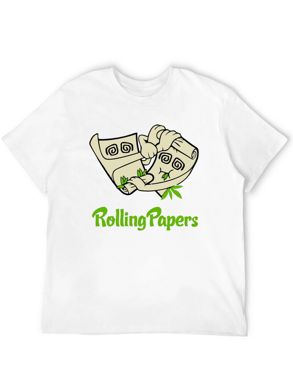 Rolling Papers Graphic Tee - Black Cotton T-Shirt