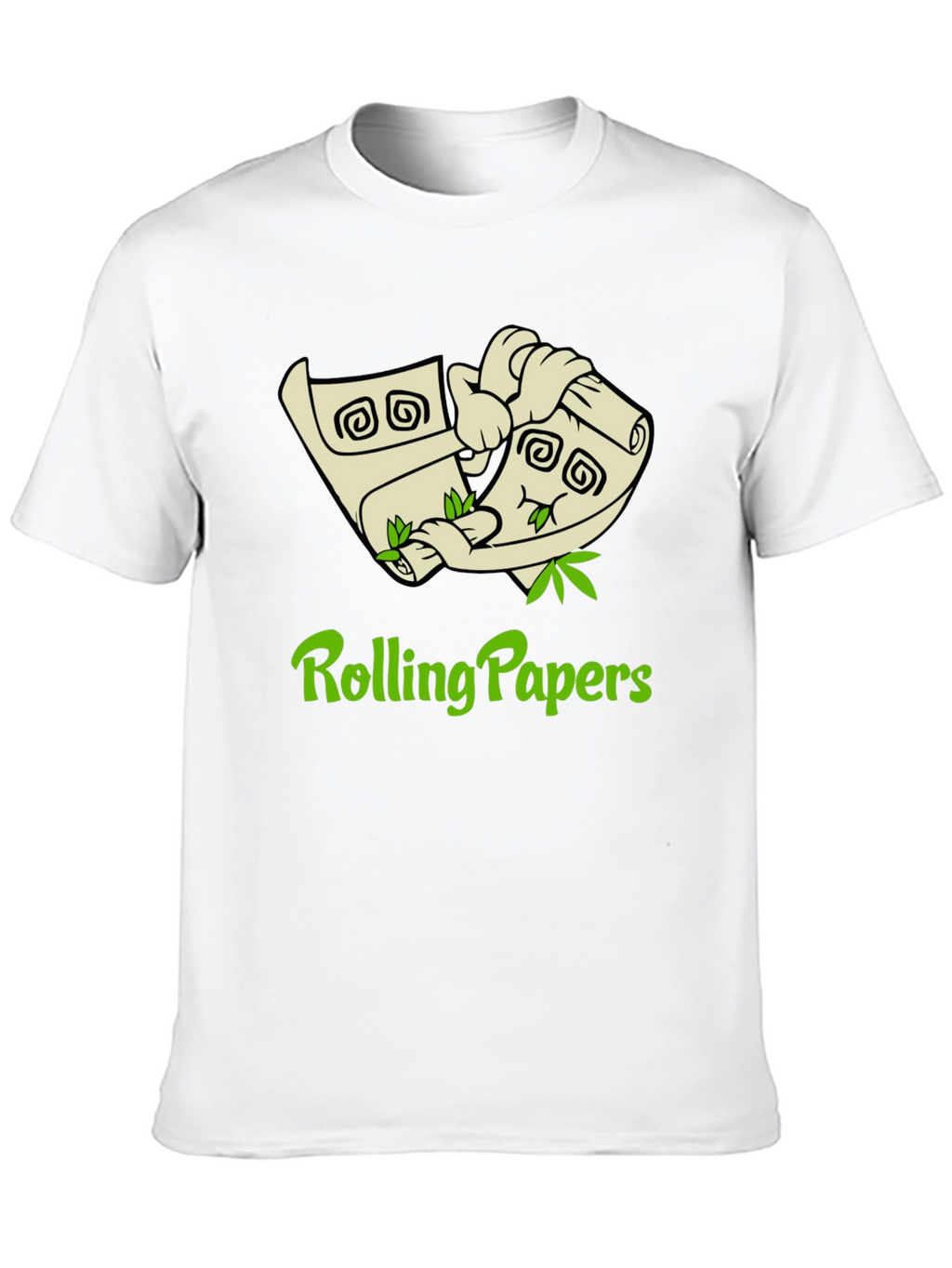 Rolling Papers Graphic Tee - Black Cotton T-Shirt