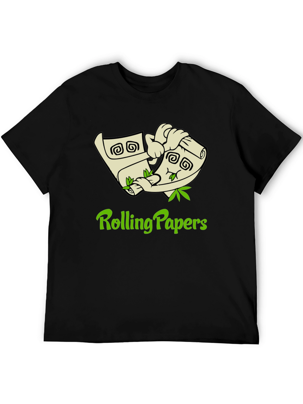 Rolling Papers Graphic Tee - Black Cotton T-Shirt
