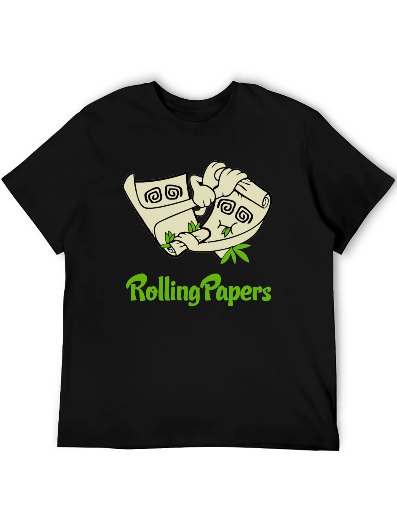 Rolling Papers Graphic Tee - Black Cotton T-Shirt
