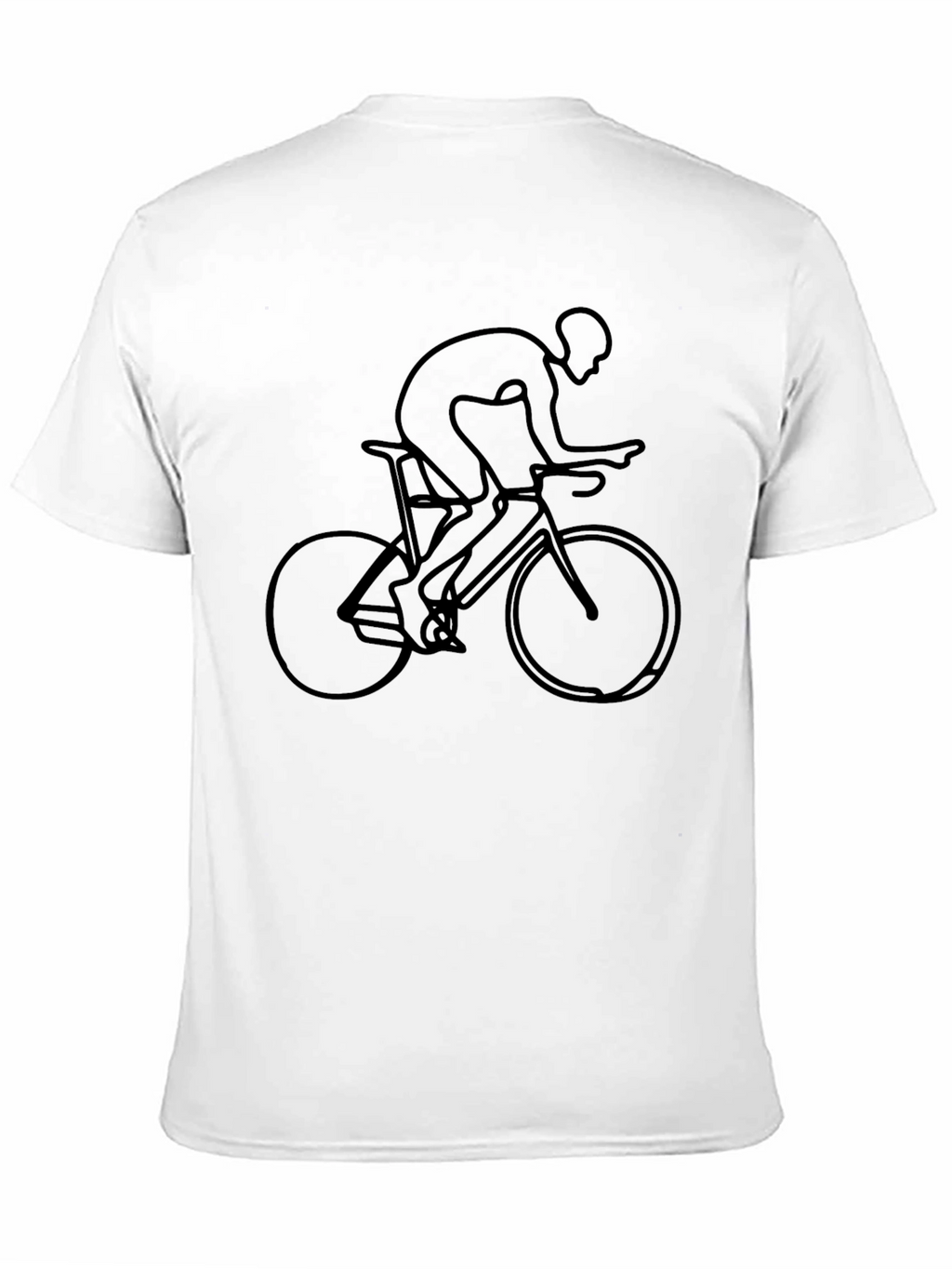 Cycling Line Art Graphic T-Shirt