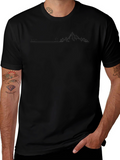 Mens Black RUN Graphic Tee