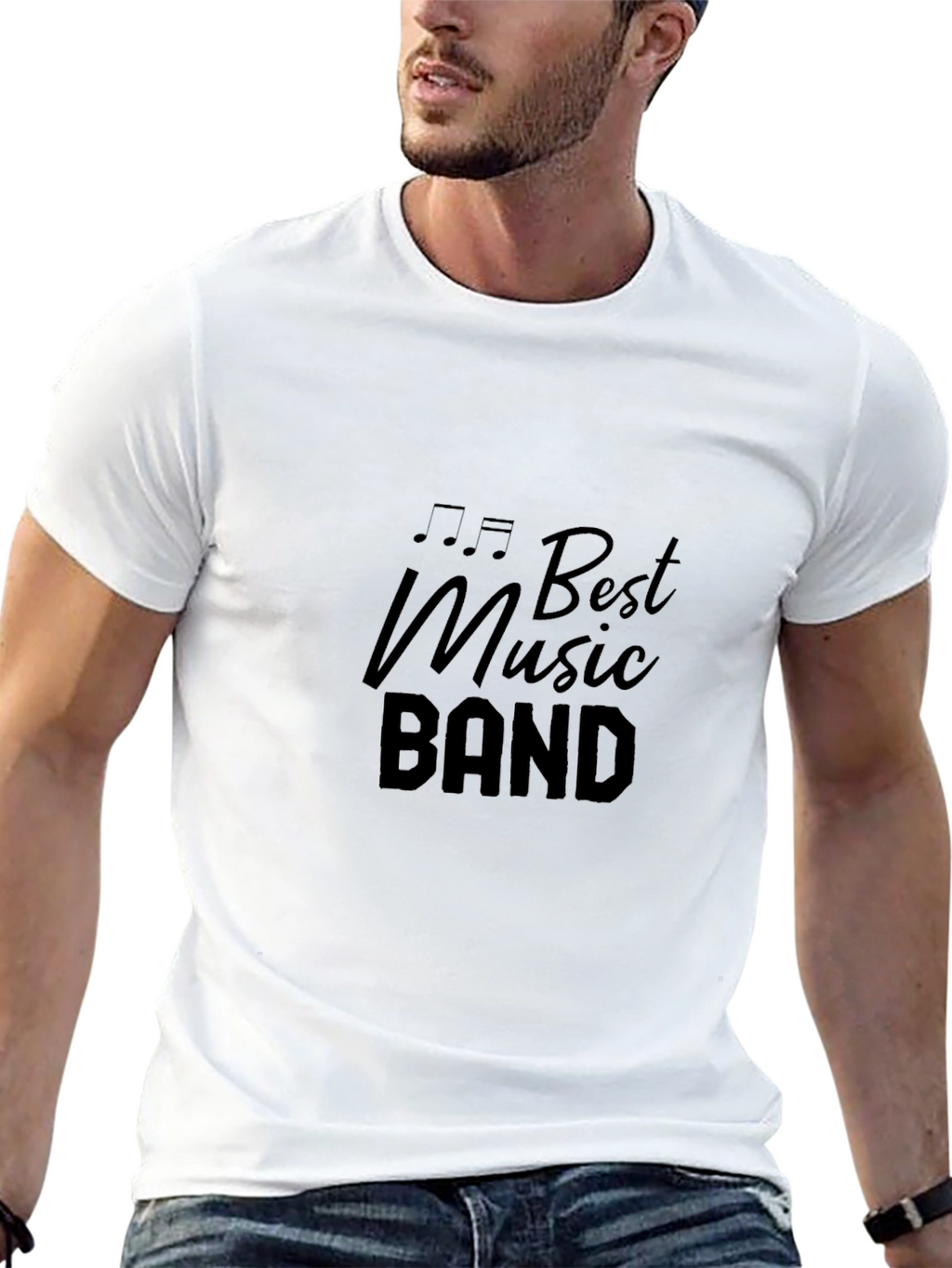 Best Music Band Graphic Black Tee