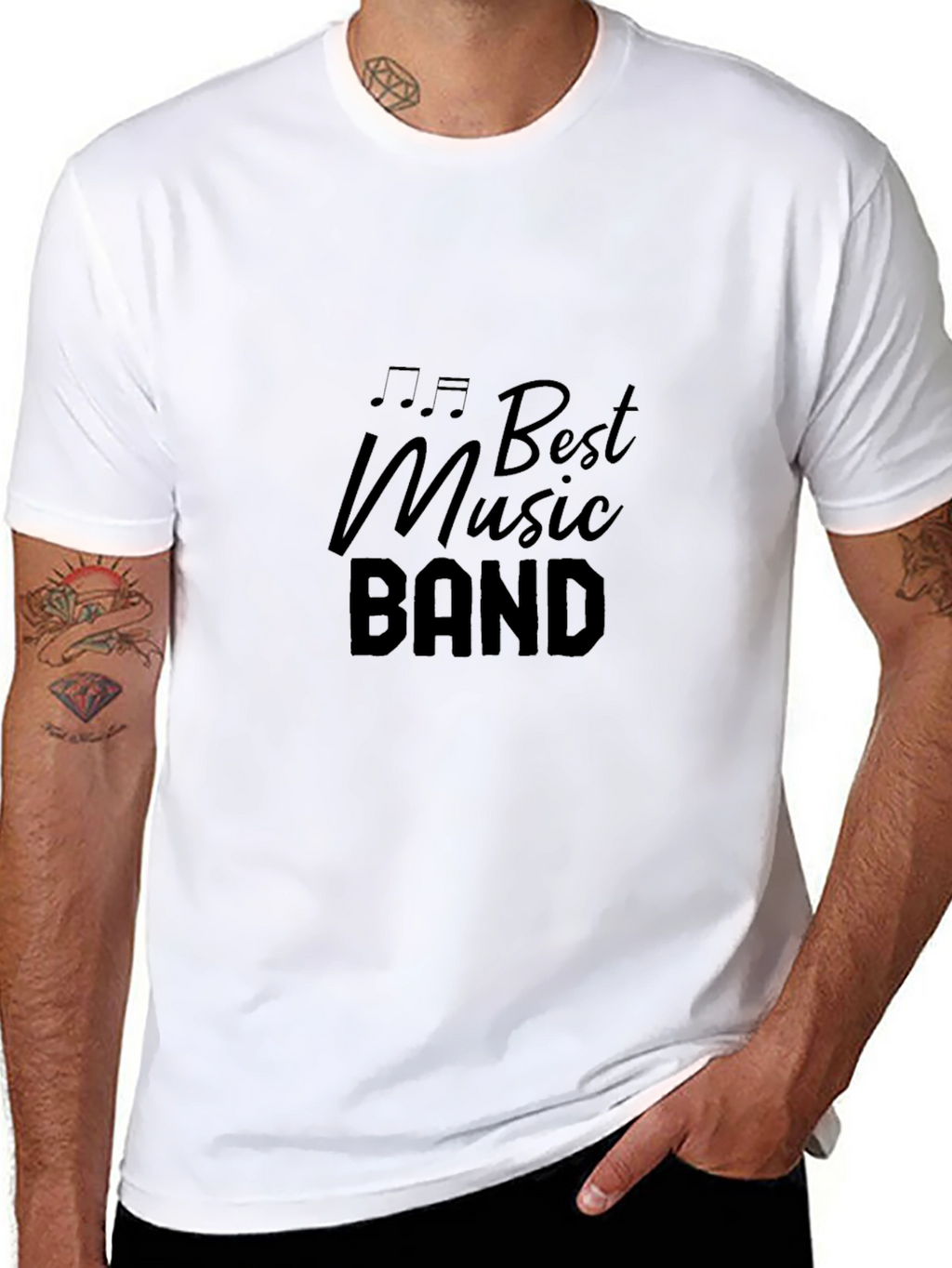 Best Music Band Graphic Black Tee