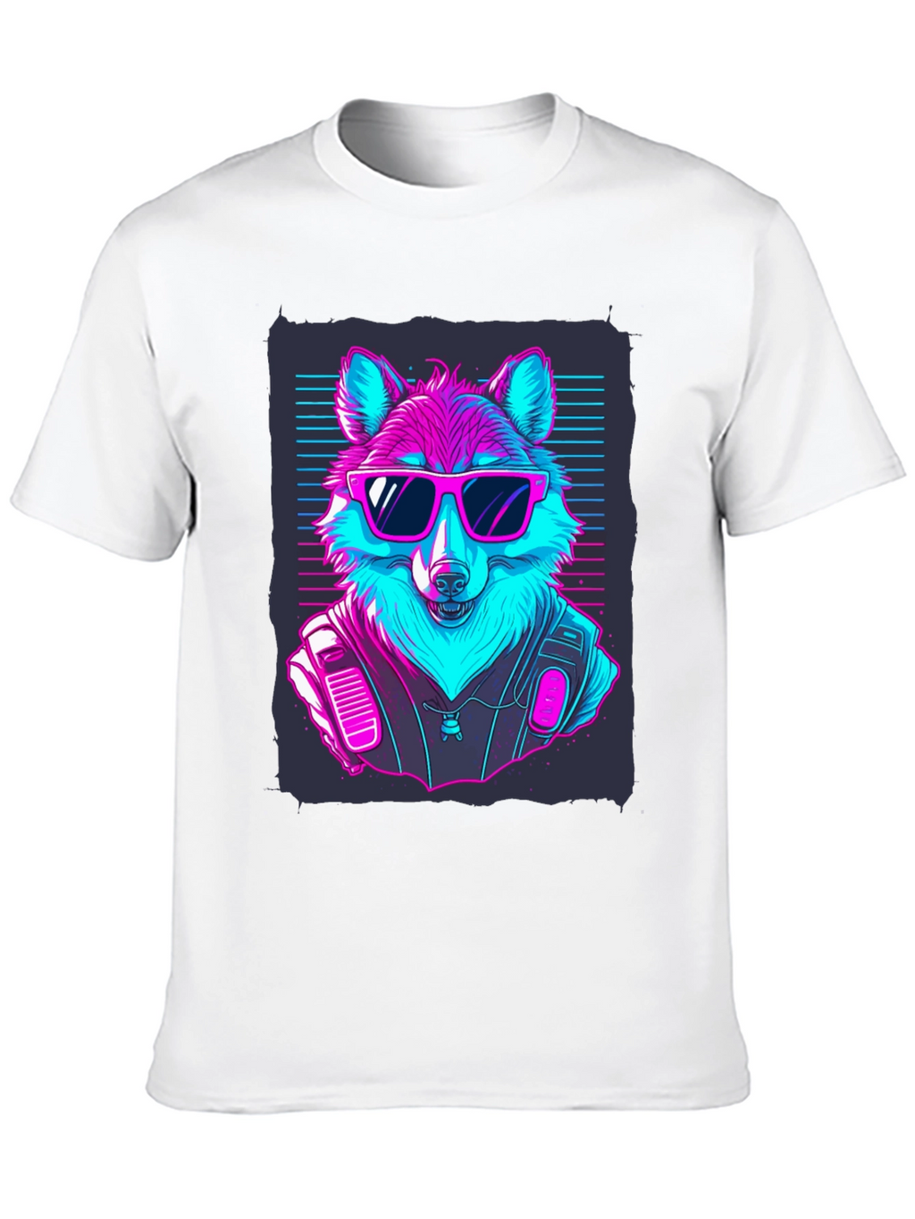 Retro Wolf T-Shirt: Cool Canine Vibes