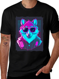 Retro Wolf T-Shirt: Cool Canine Vibes