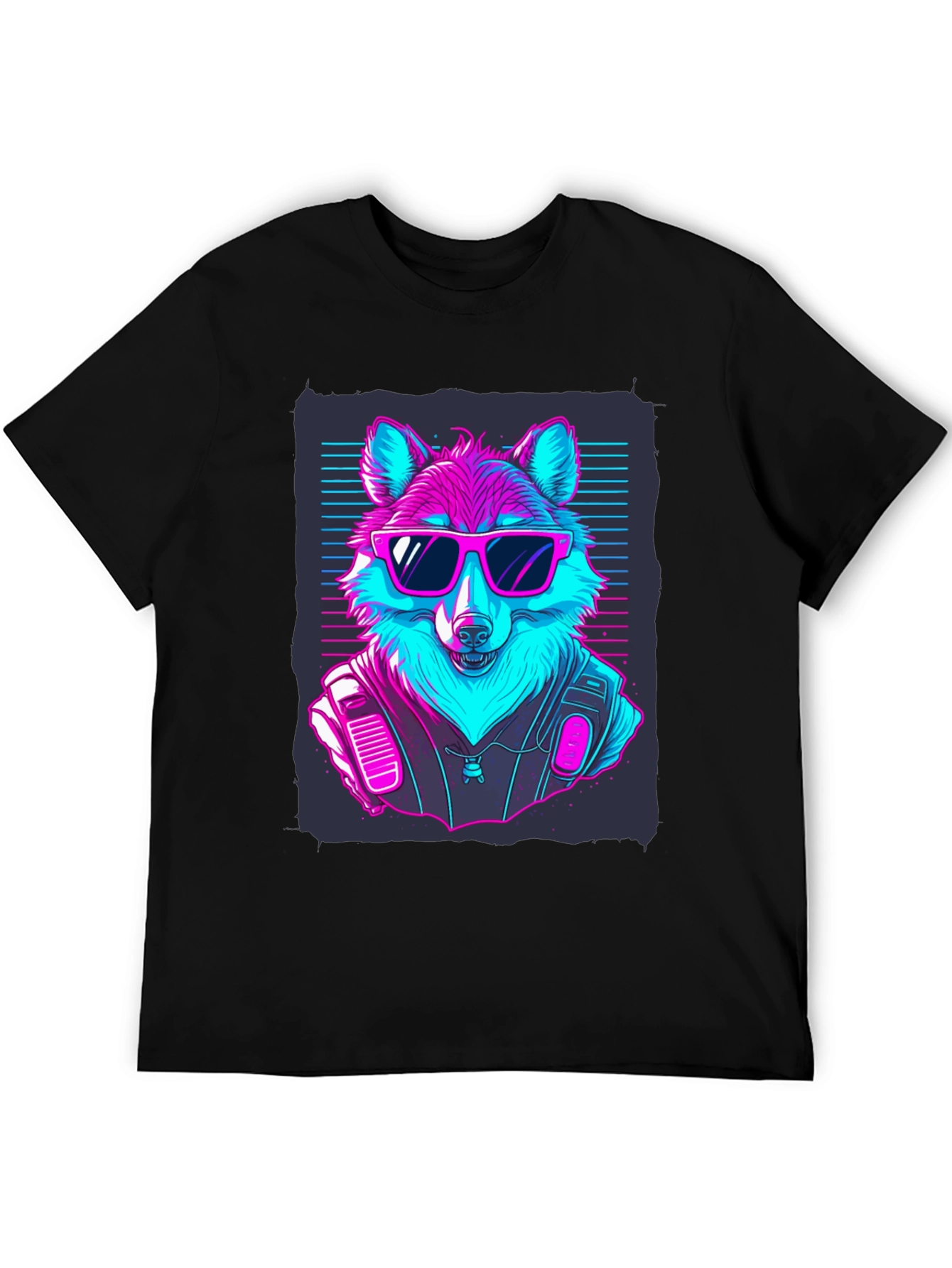 Retro Wolf T-Shirt: Cool Canine Vibes