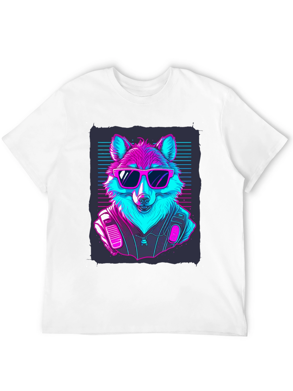 Retro Wolf T-Shirt: Cool Canine Vibes