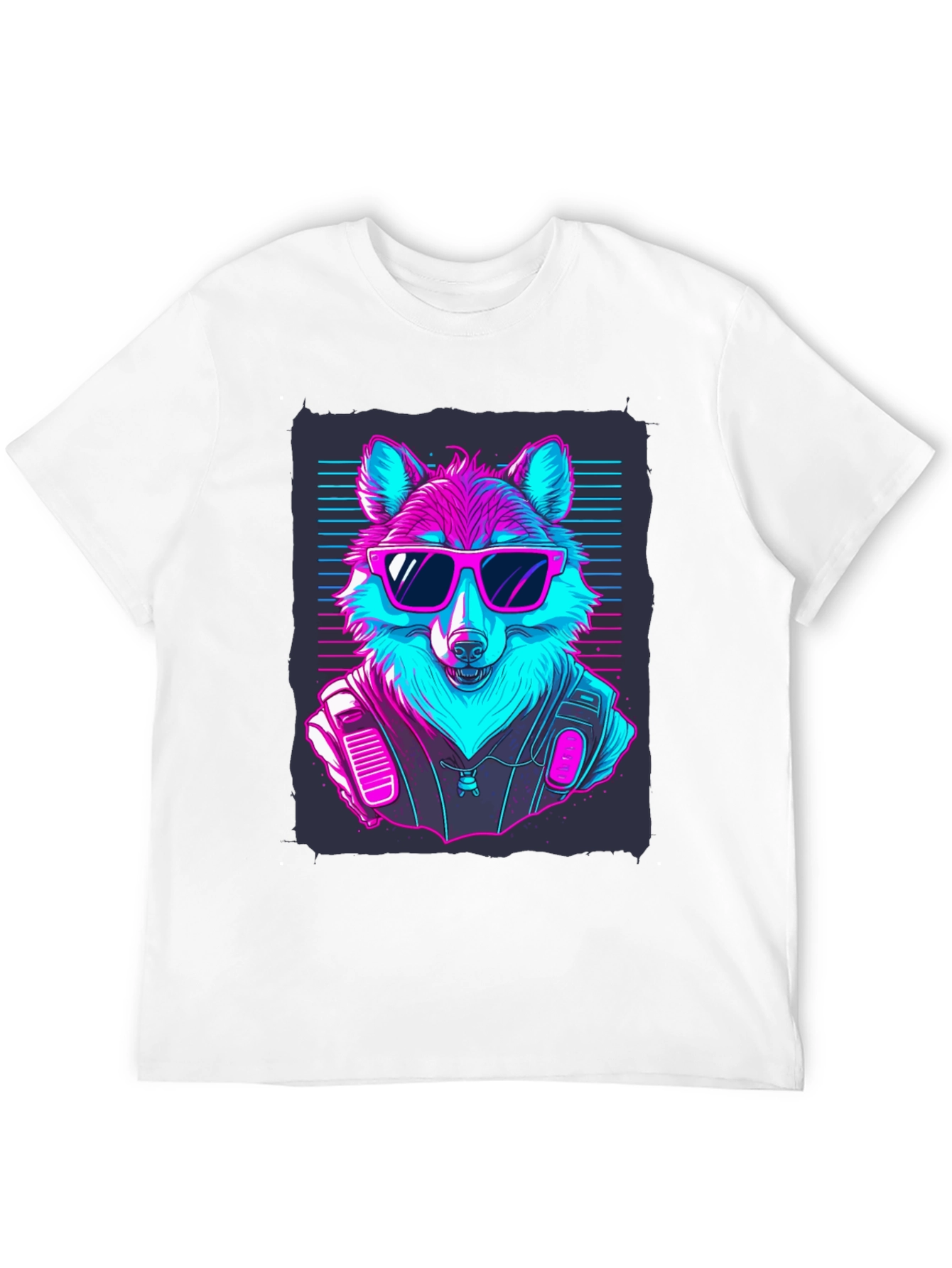 Retro Wolf T-Shirt: Cool Canine Vibes