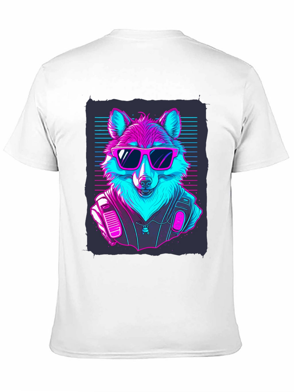 Retro Wolf T-Shirt: Cool Canine Vibes