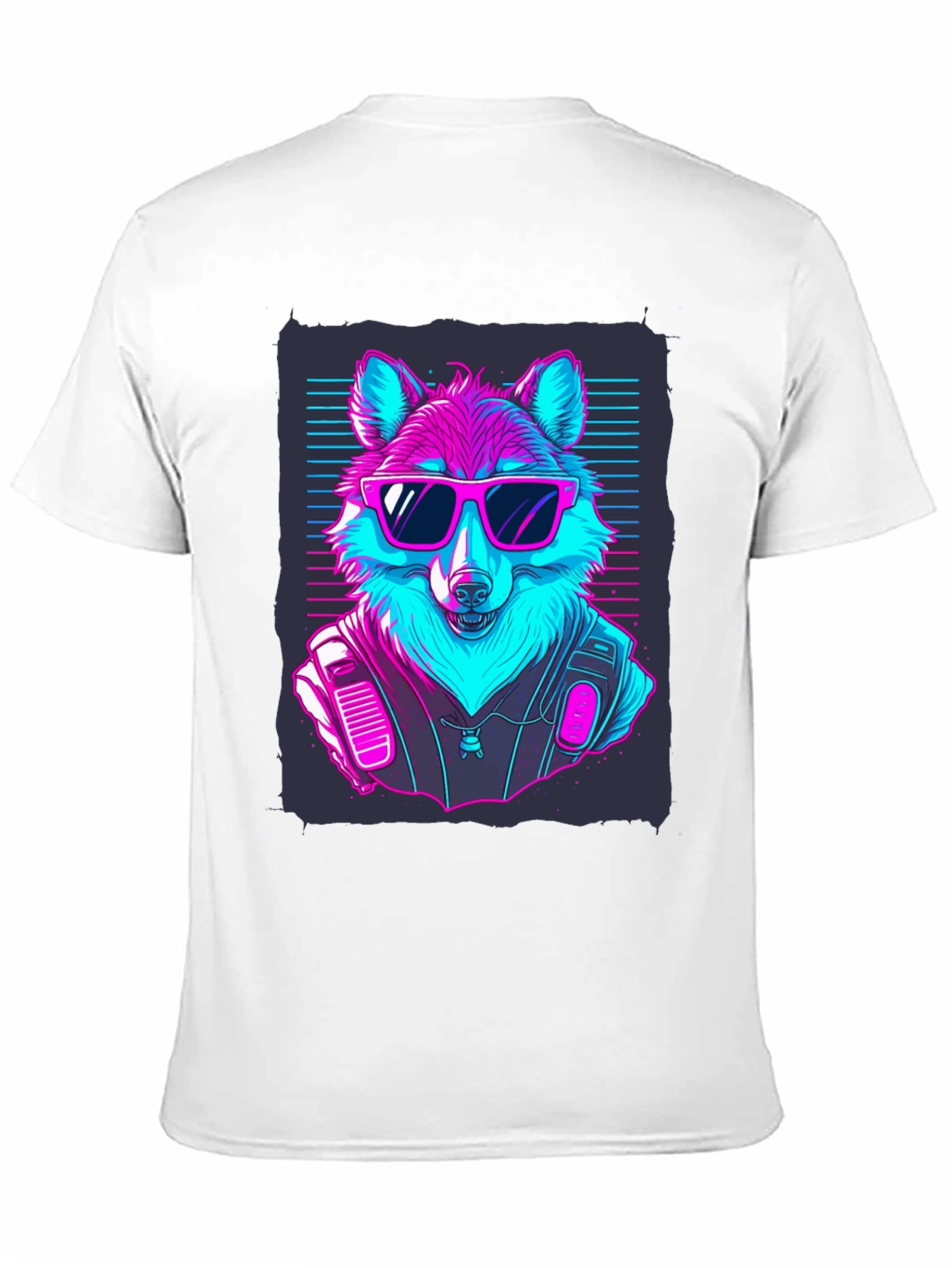 Retro Wolf T-Shirt: Cool Canine Vibes