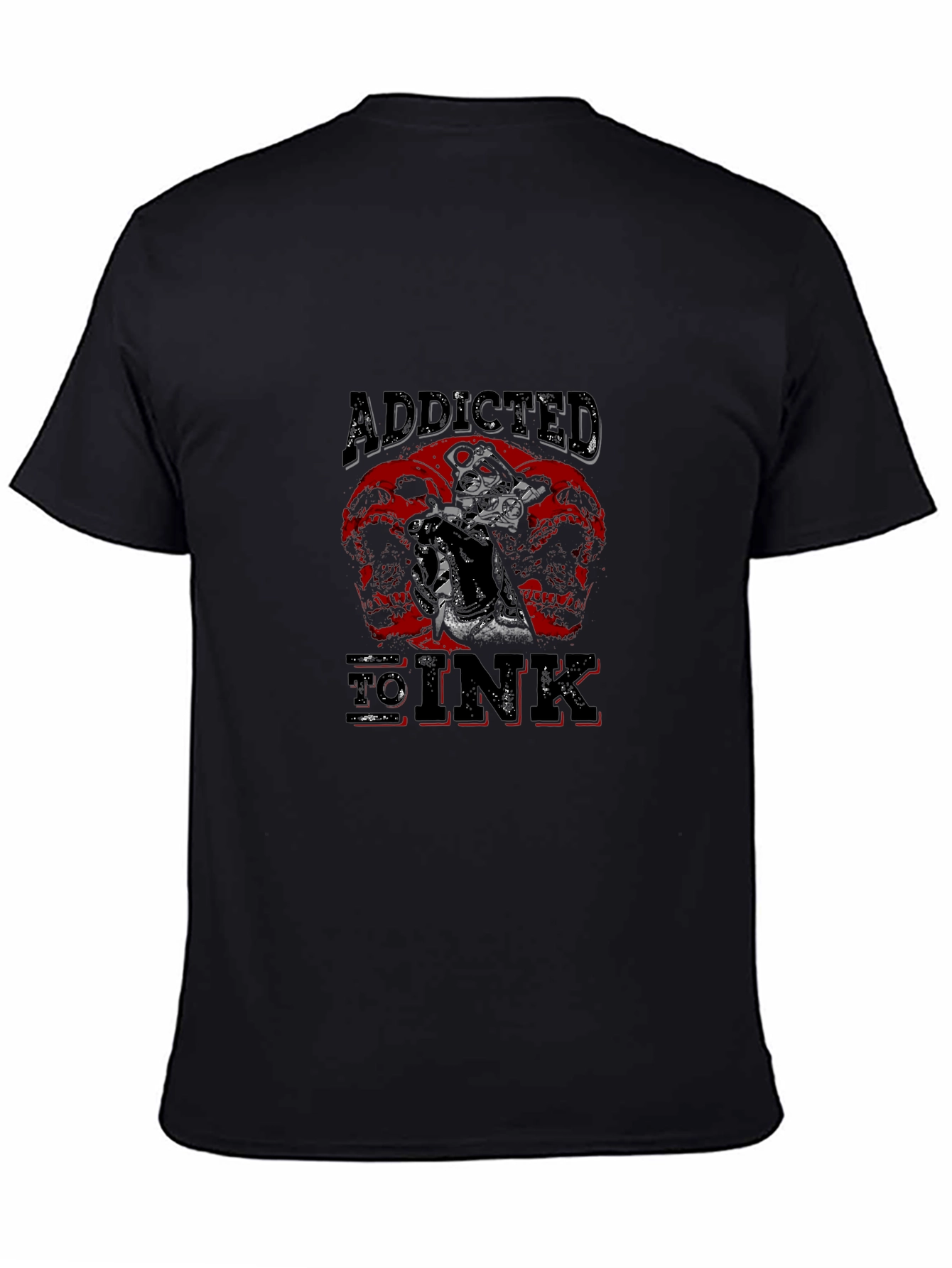 Addicted To Ink Black Graphic Tee