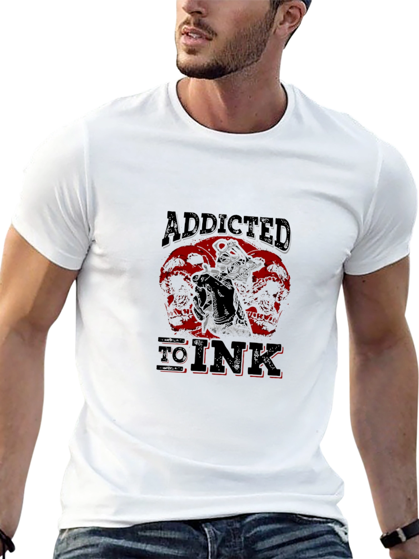 Addicted To Ink Black Graphic Tee