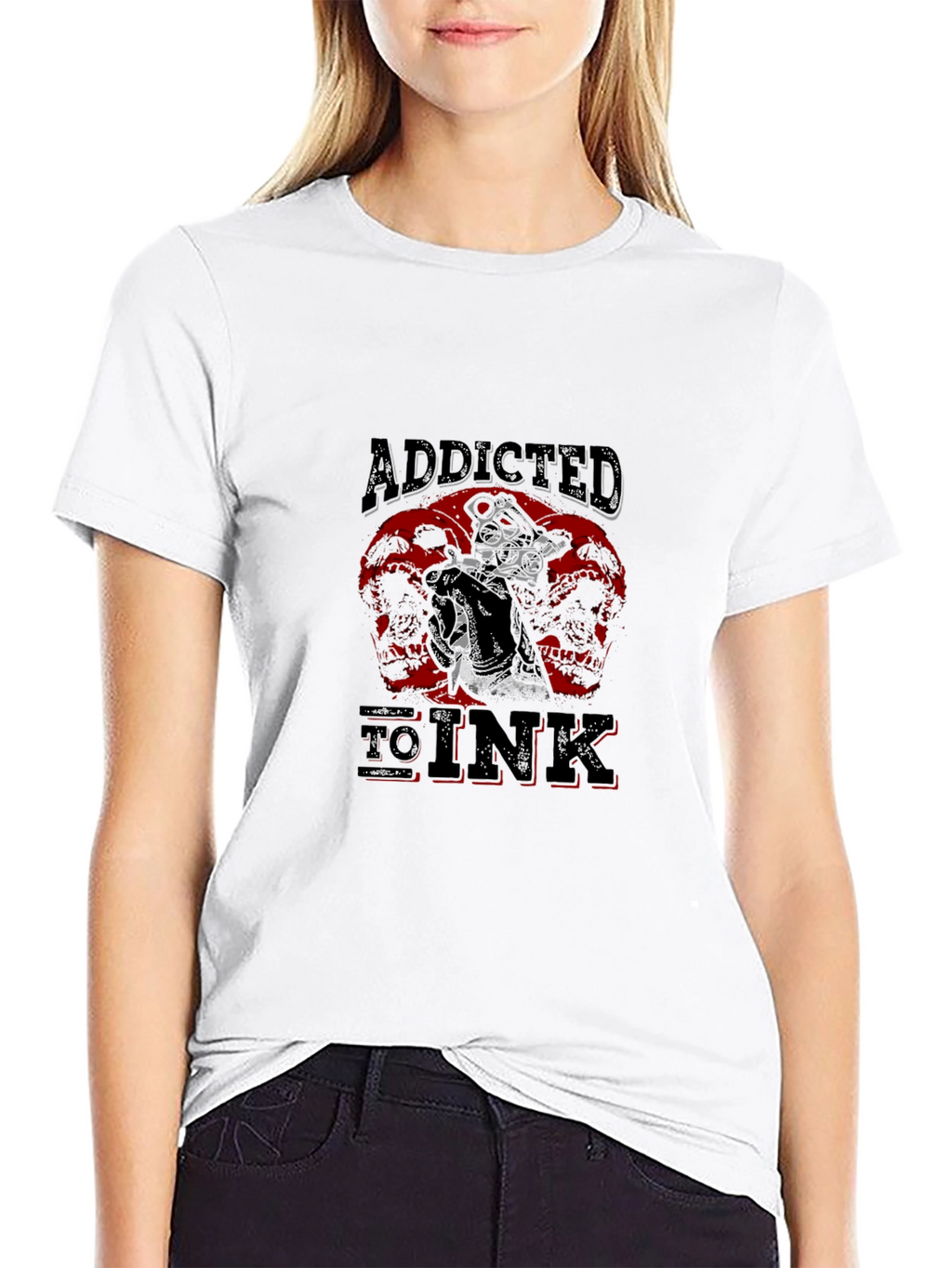 Addicted To Ink Black Graphic Tee