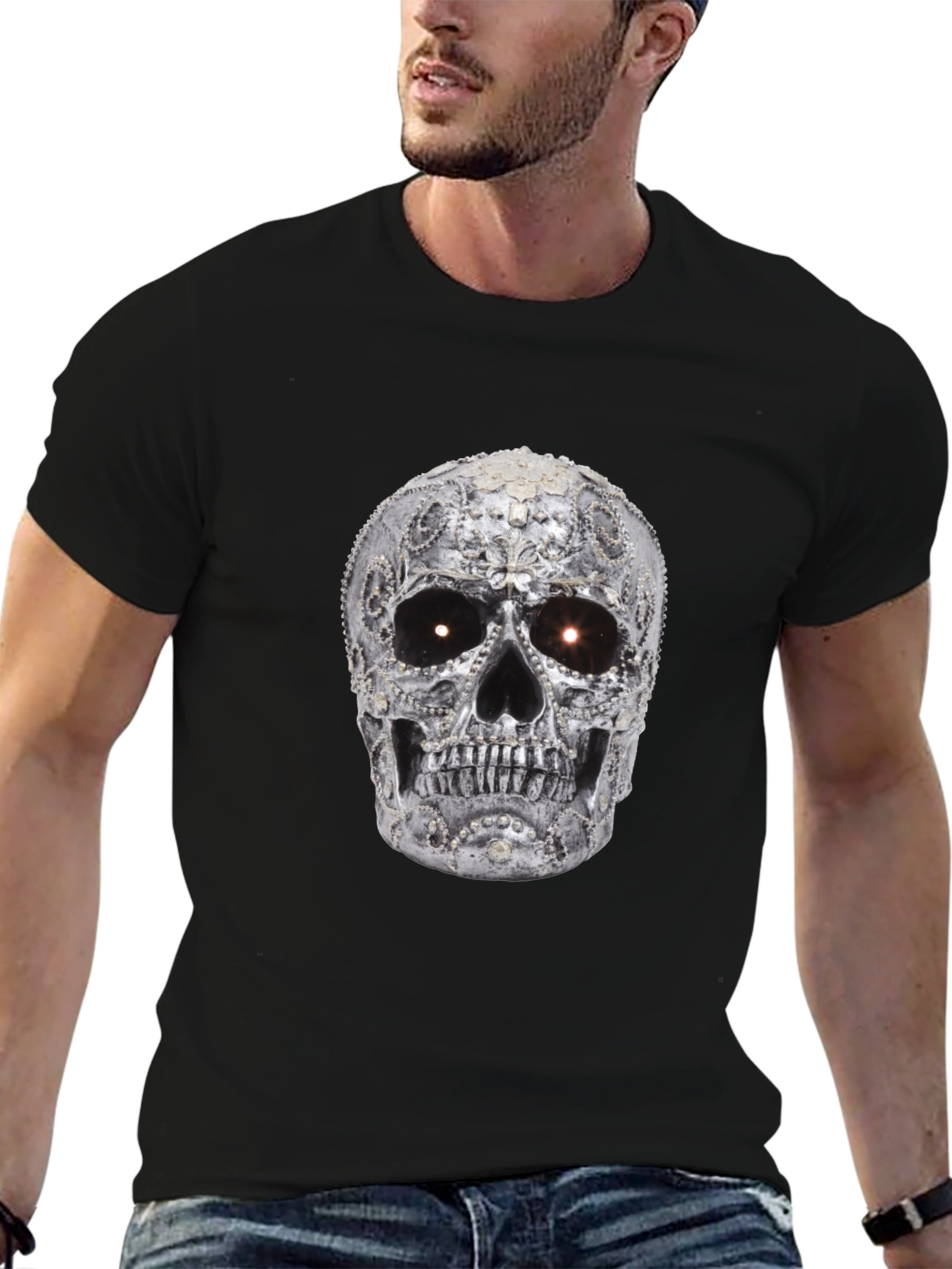 Skull T-Shirt - Black Graphic Tee