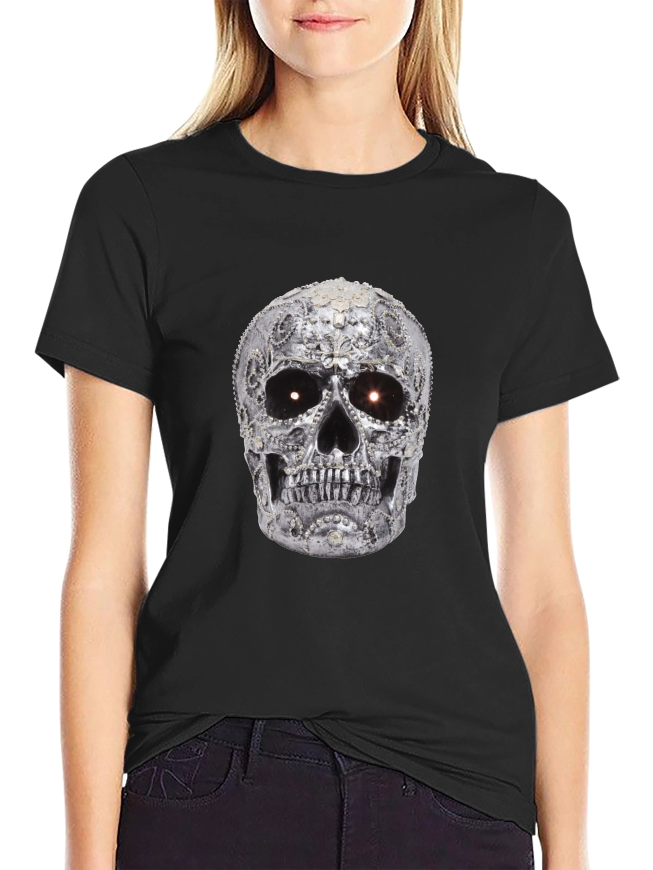 Skull T-Shirt - Black Graphic Tee
