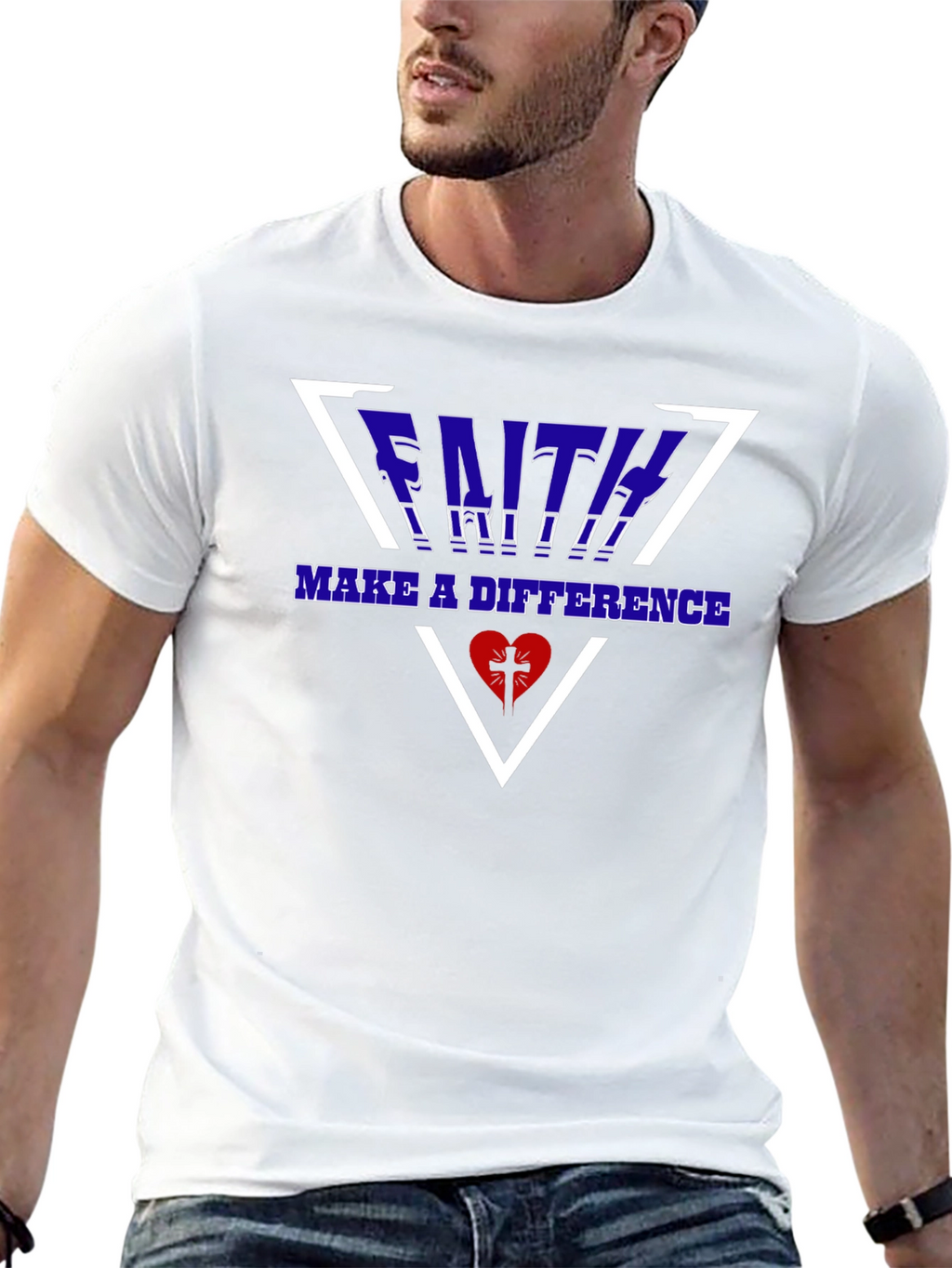 Faith Makes a Difference Graphic T-Shirt